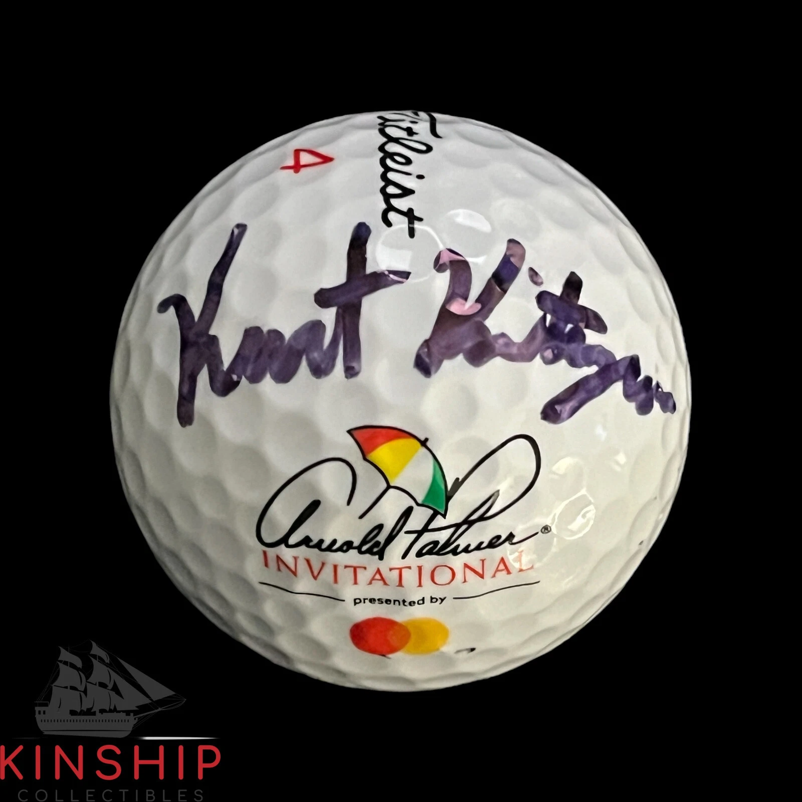 Kurt Kitayama signed Arnold Palmer Invitiational Golf Ball JSA COA Auto A3077