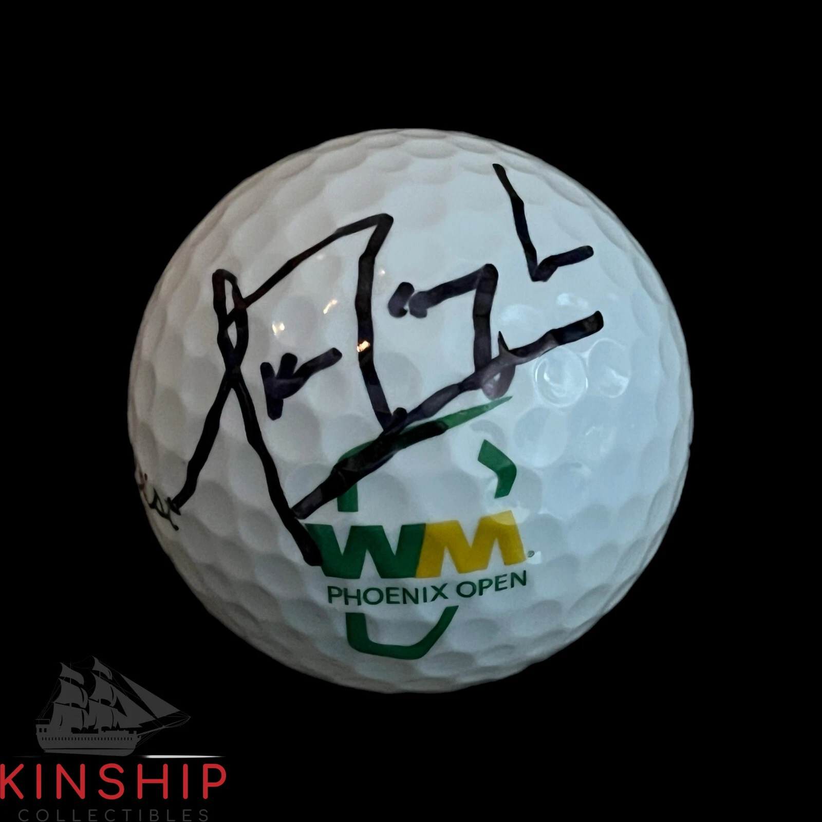 Nick Taylor signed Waste Management Logo Golf Ball JSA COA PGA Auto A3082