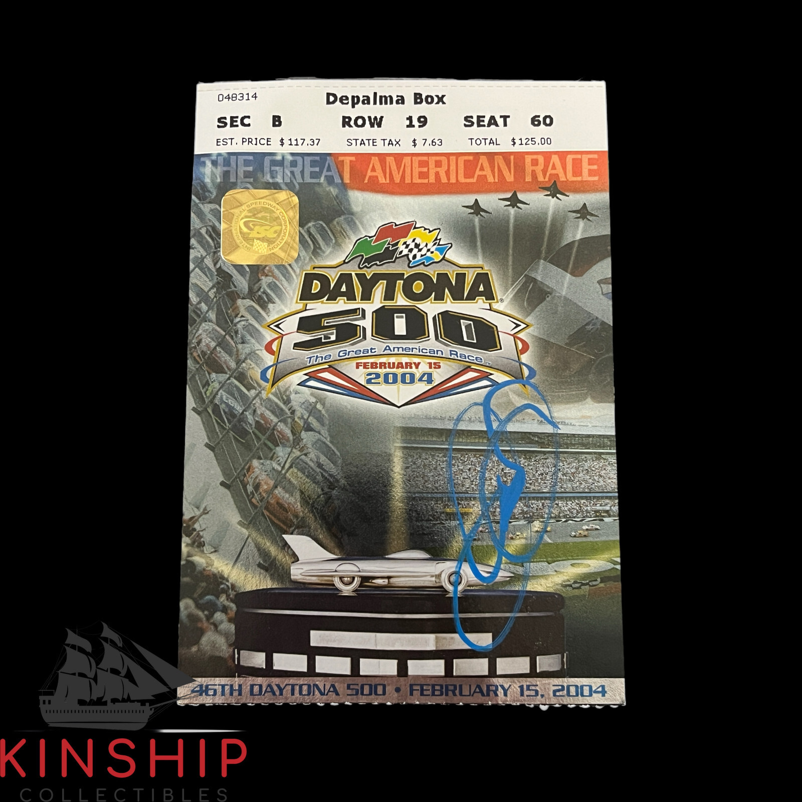 DALE EARNHARDT JR SIGNED 2004 DAYTONA 500 TICKET JSA COA NASCAR AUTO Z1639 COLLECTIBLE MEMORABILIA