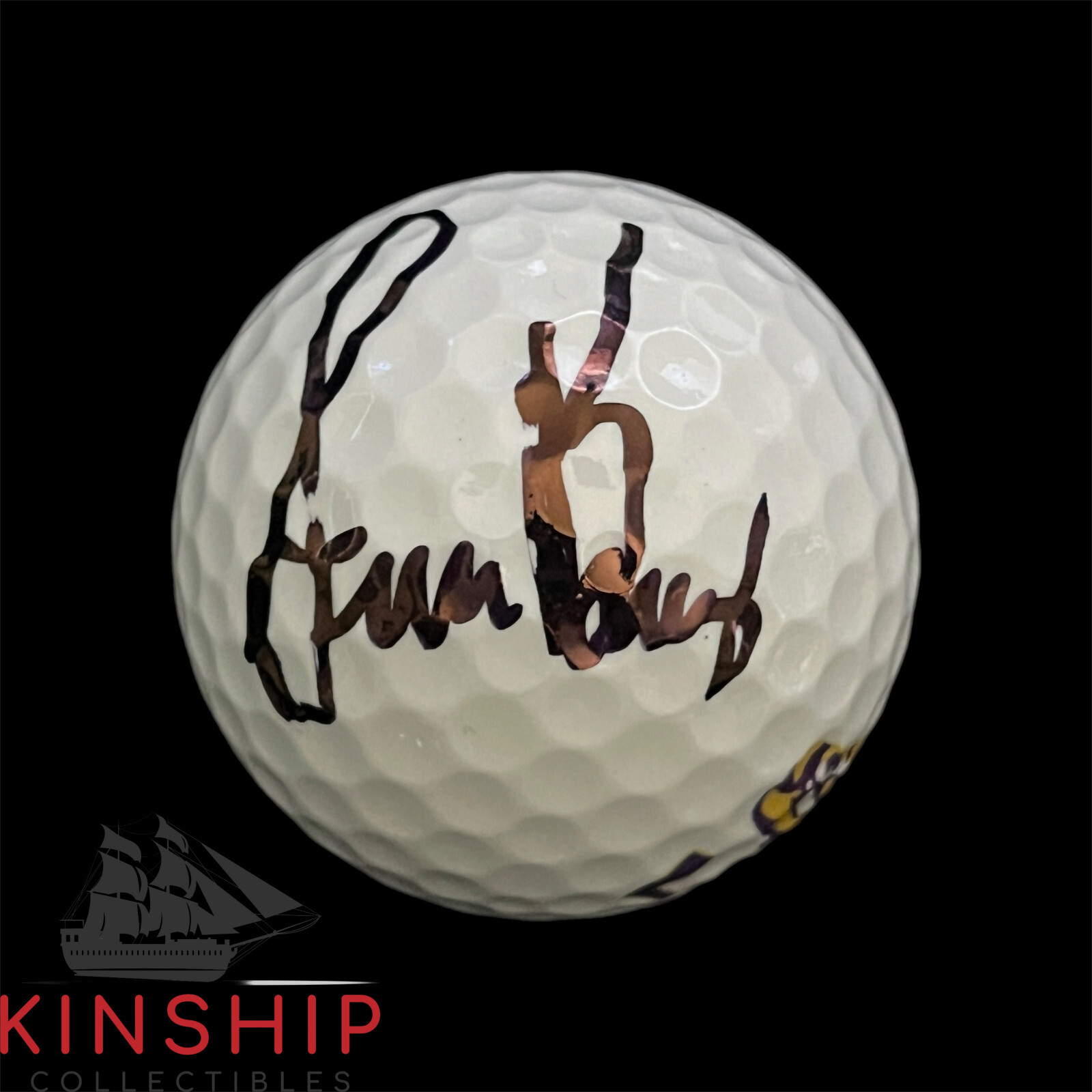 Sam Burns signed LSU College Logo Golf Ball JSA COA PGA Masters Auto A3145