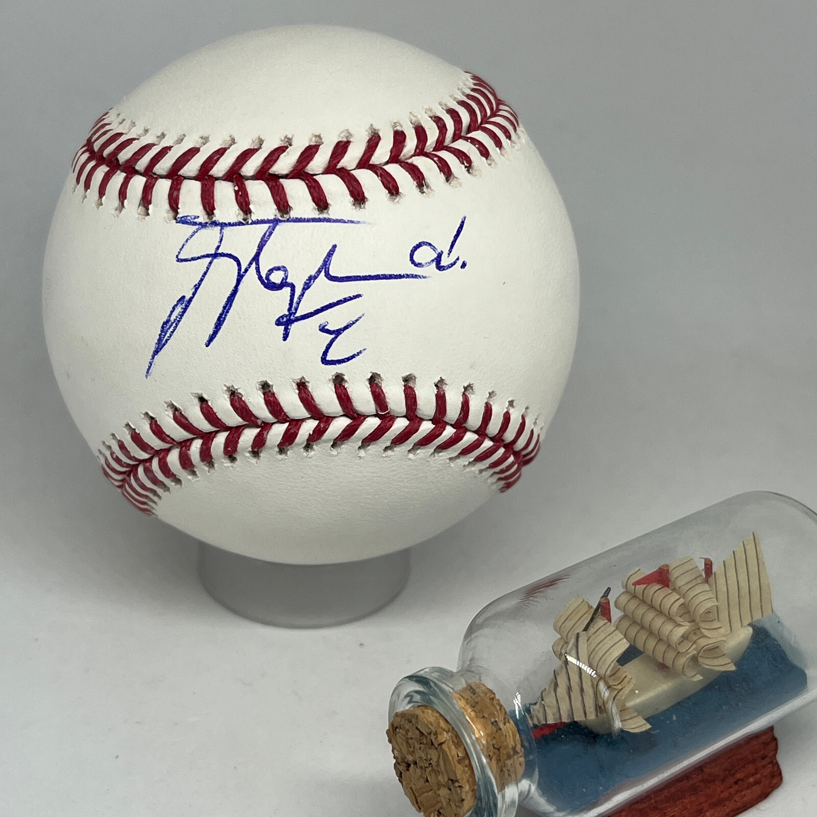 Stephen A Smith signed Rawlings OML Baseball JSA COA ESPN Basketball Auto A3125