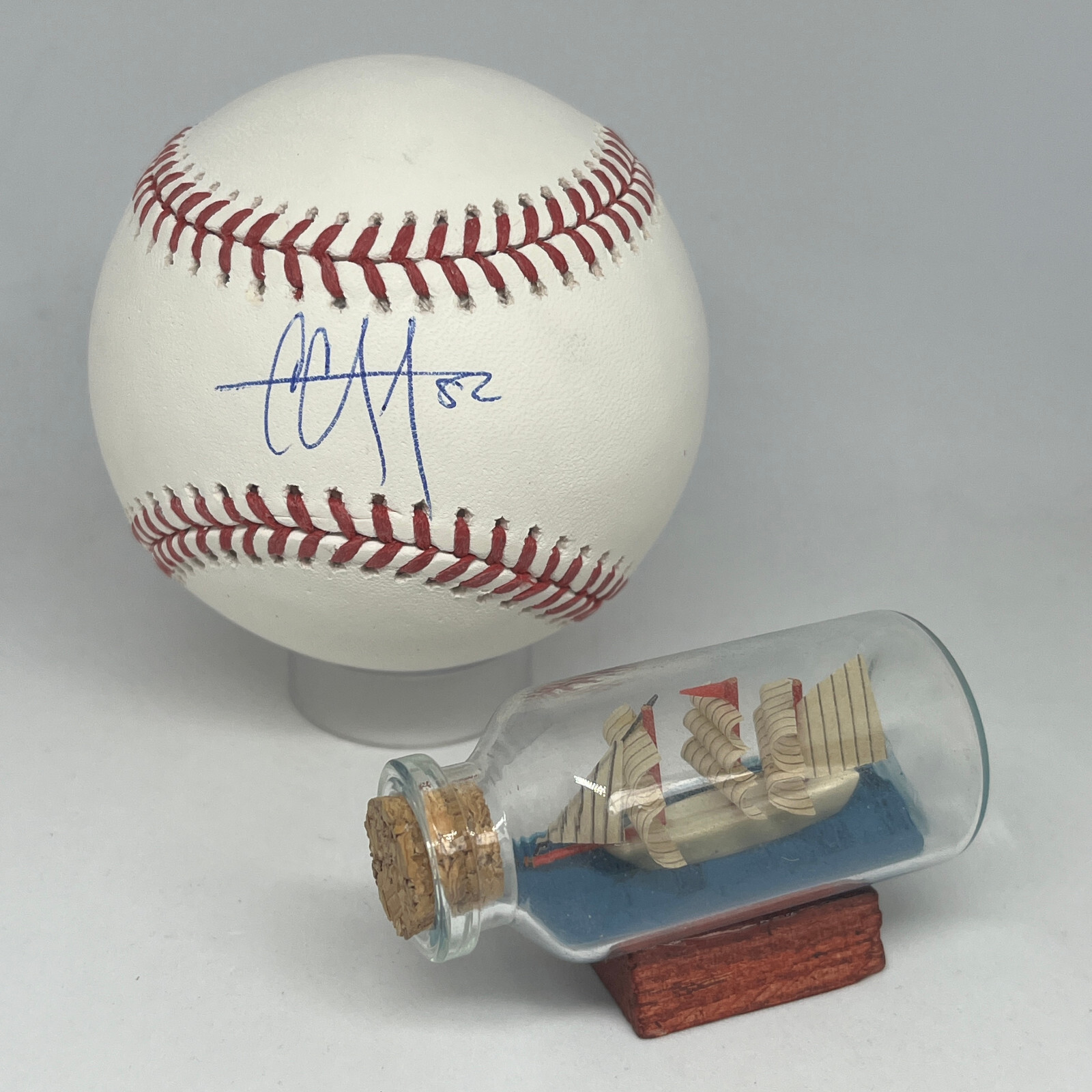 CC Sabathia signed Rawlings OML Baseball Steiner Yankees HOF Cy Young Auto A3160