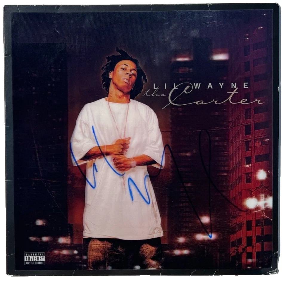 LIL WAYNE SIGNED AUTOGRAPHED THE CARTER VINYL ALBUM LP RECORD RSD WEEZY JSA