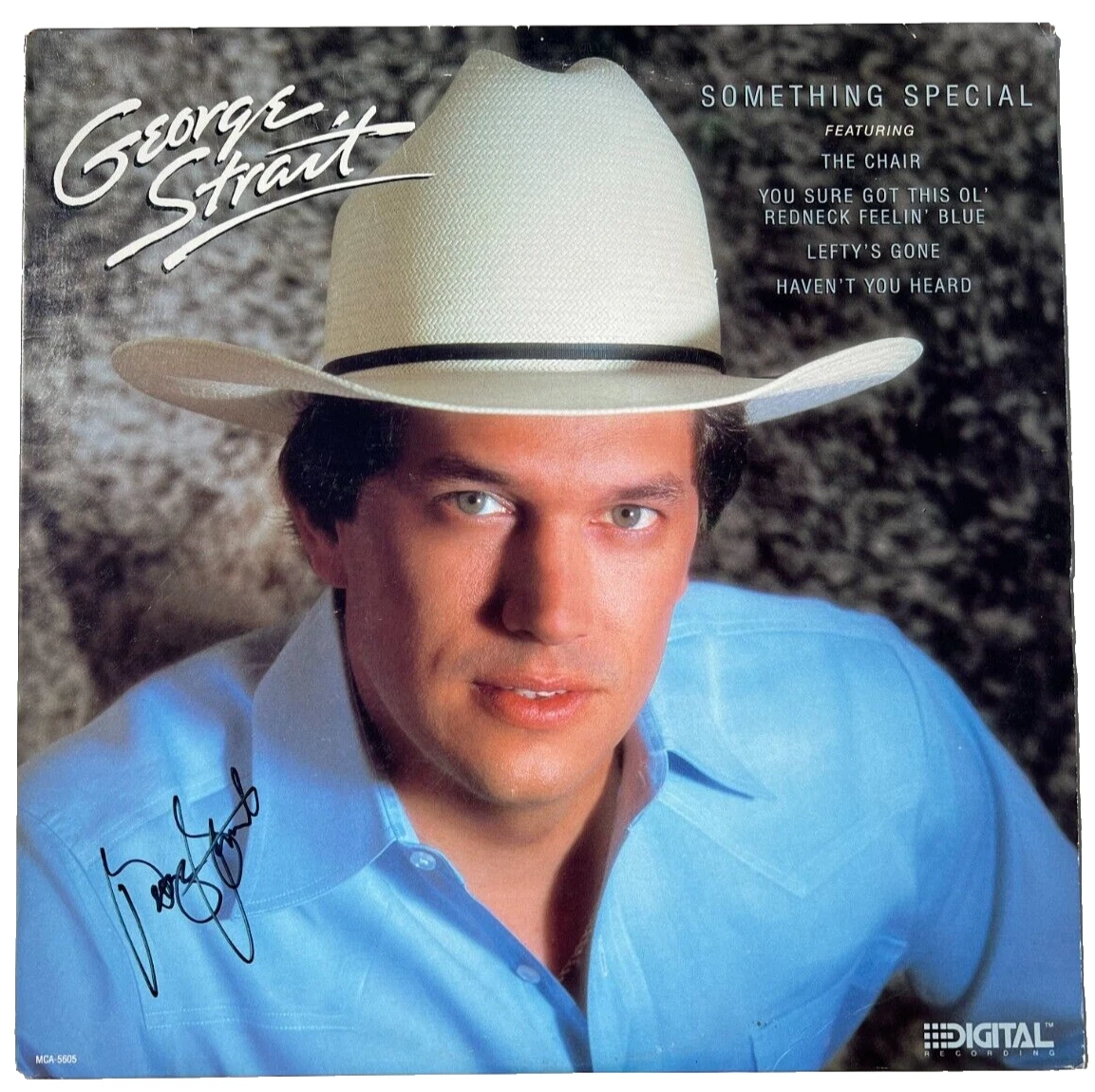 GEORGE STRAIT SIGNED AUTOGRAPHED SOMETHING SPECIAL VINYL ALBUM LP RECORD JSA