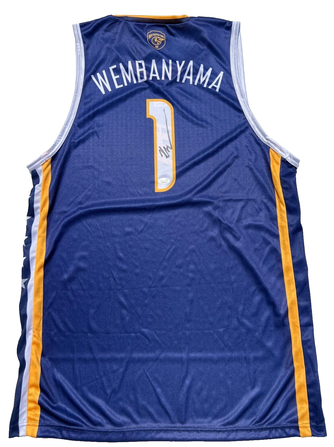 VICTOR WEMBANYAMA SIGNED OFFICIAL PUMA METROPOLITANS 92 FRANCE JERSEY SPURS JSA*