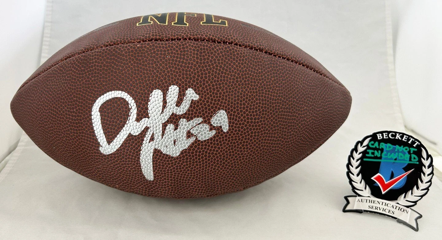 Darrelle Revis Signed Full Size NFL Composite Football New York Jets Beckett ...