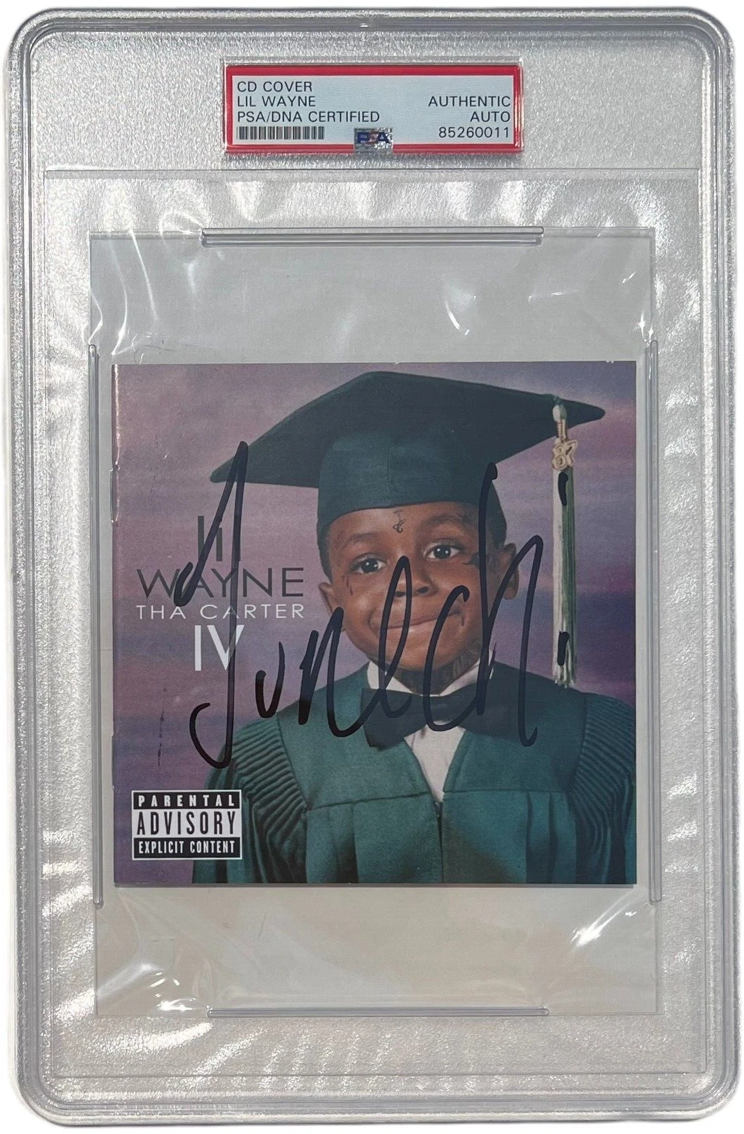 LIL WAYNE SIGNED AUTOGRAPHED THE THA CARTER 4 IV CD COVER ALBUM WEEZY PSA/DNA