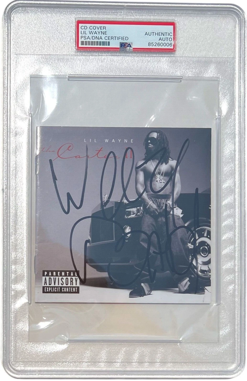 LIL WAYNE SIGNED AUTOGRAPHED THE THA CARTER 2 II CD COVER ALBUM WEEZY PSA/DNA