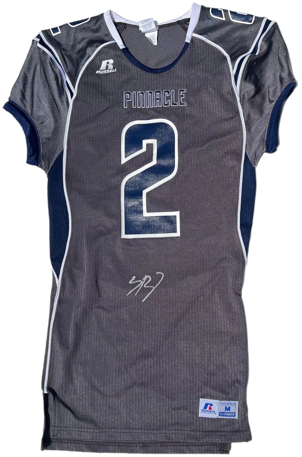 SPENCER RATTLER SIGNED HIGH SCHOOL GAME WORN FOOTBALL JERSEY PINNACLE SAINTS JSA