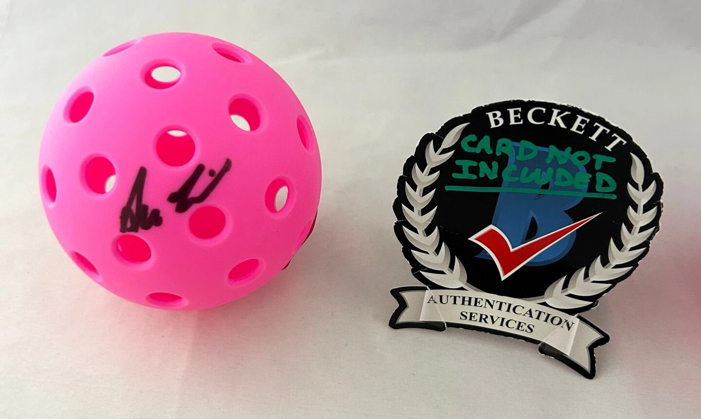 Anna Leigh Waters Signed Pickleball Ball Beckett BAS 11 COA