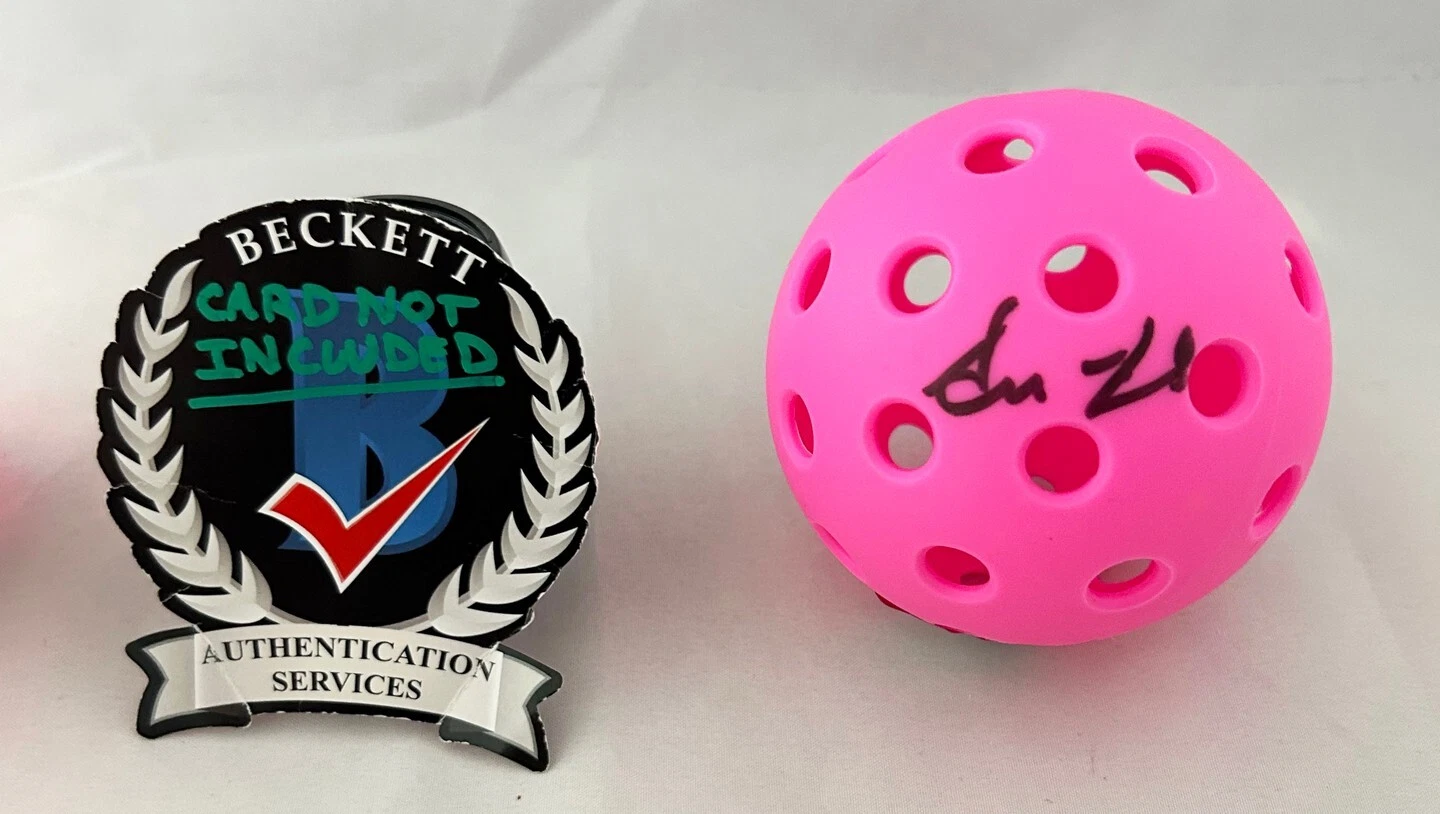 Anna Leigh Waters Signed Pickleball Ball Beckett BAS 4 COA