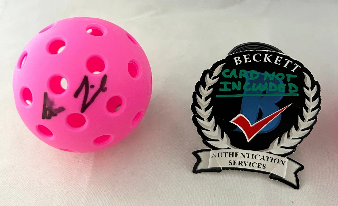 Anna Leigh Waters Signed Pickleball Ball Beckett BAS 3 COA