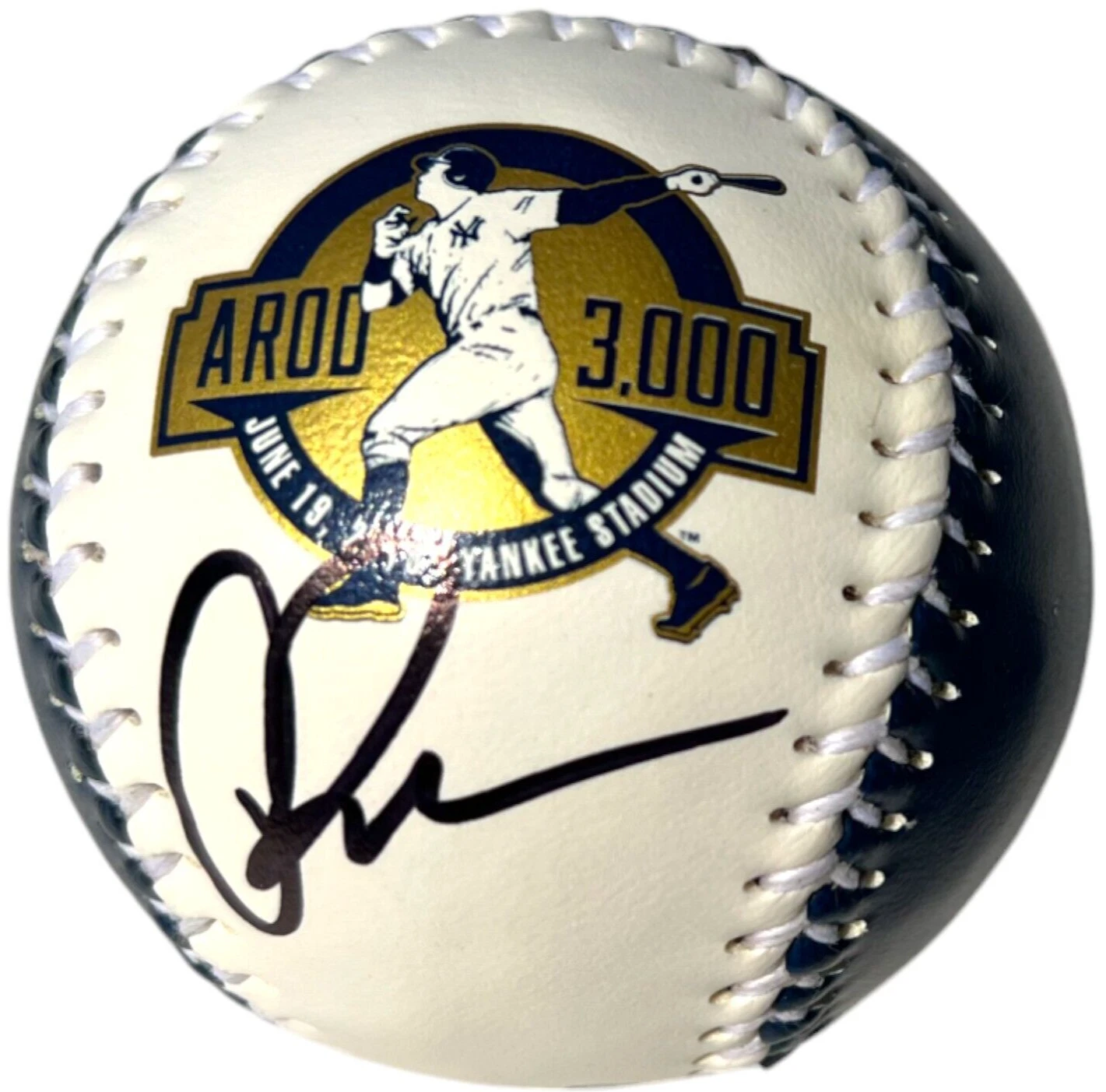 ALEX RODRIGUEZ SIGNED NEW YORK YANKEES RAWLINGS 3,000 HIT BASEBALL JSA