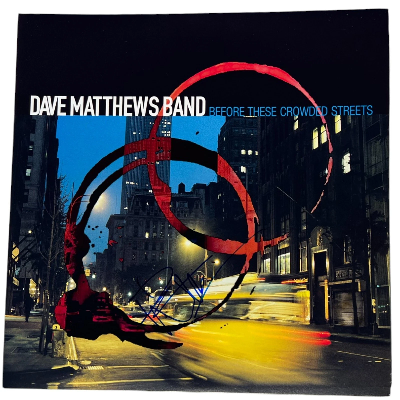 DAVE MATTHEWS SIGNED BEFORE THESE CROWDED STREETS VINYL ALBUM DMB BAND LP JSA