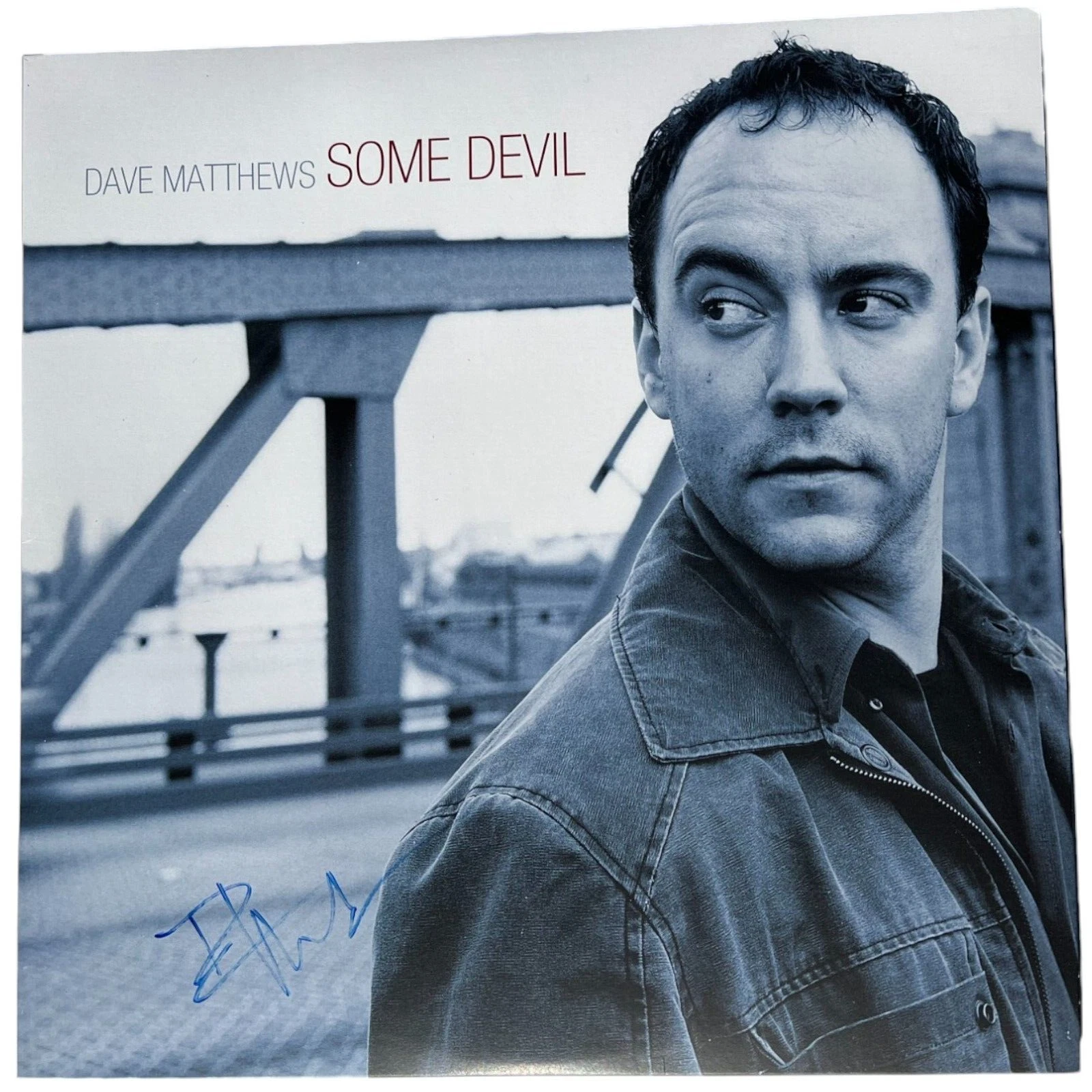 DAVE MATTHEWS SIGNED AUTOGRAPHED SOME DEVIL VINYL ALBUM LP DMB BAND JSA