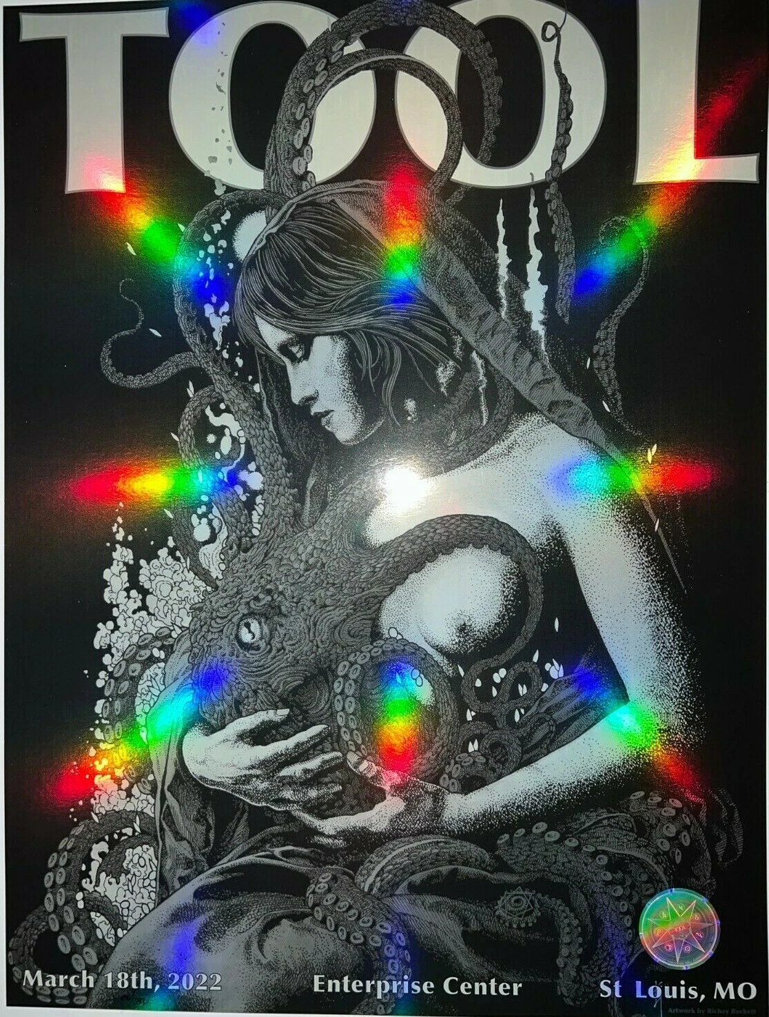 2022 TOOL ST LOUIS POSTER CONCERT TOUR 3/18/22 RICHEY BECKETT /600 !