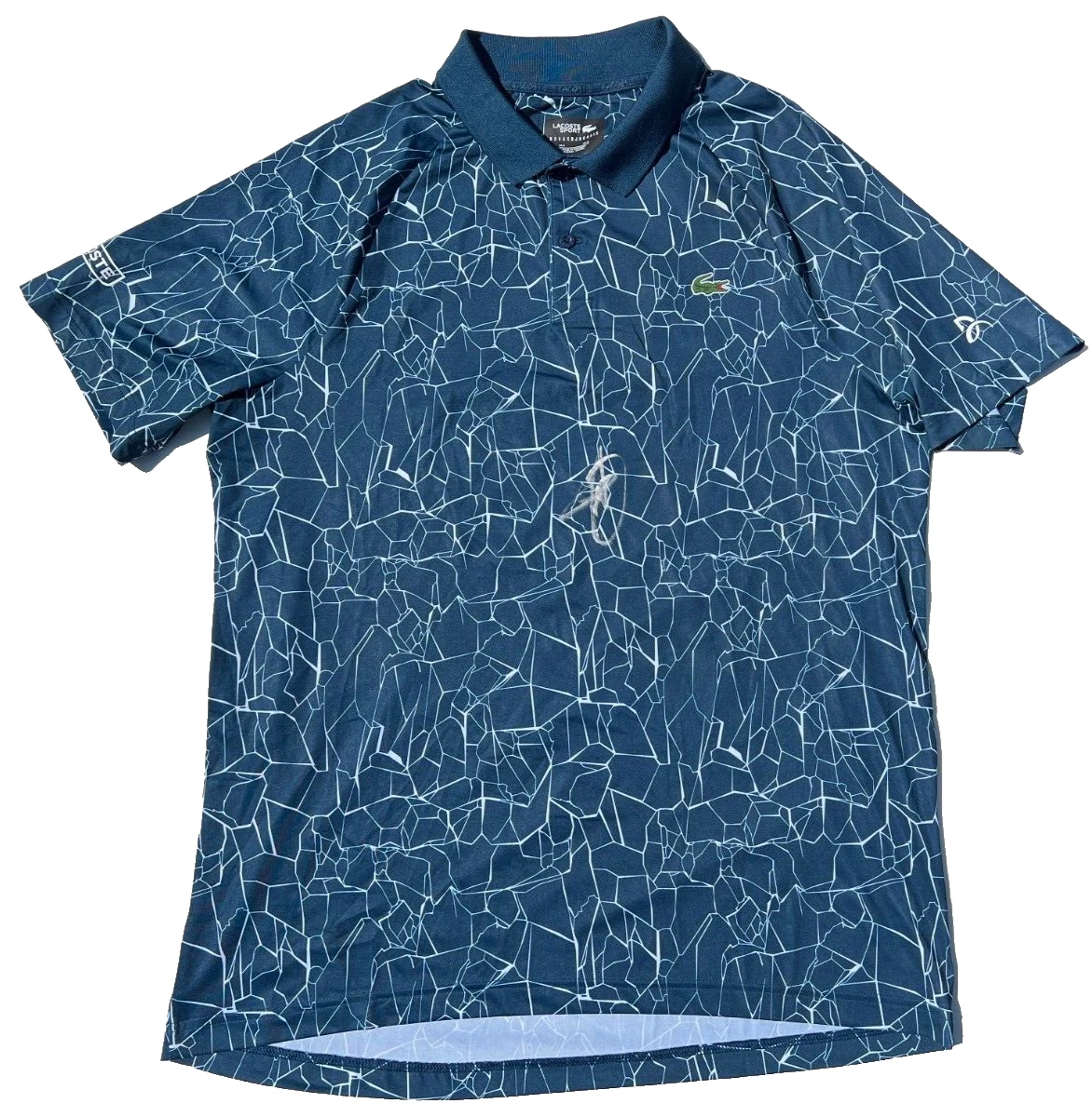 NOVAK DJOKOVIC SIGNED LACOSTE POLO 2024 AUSTRALIAN FRENCH US OPEN WIMBLEDON JSA