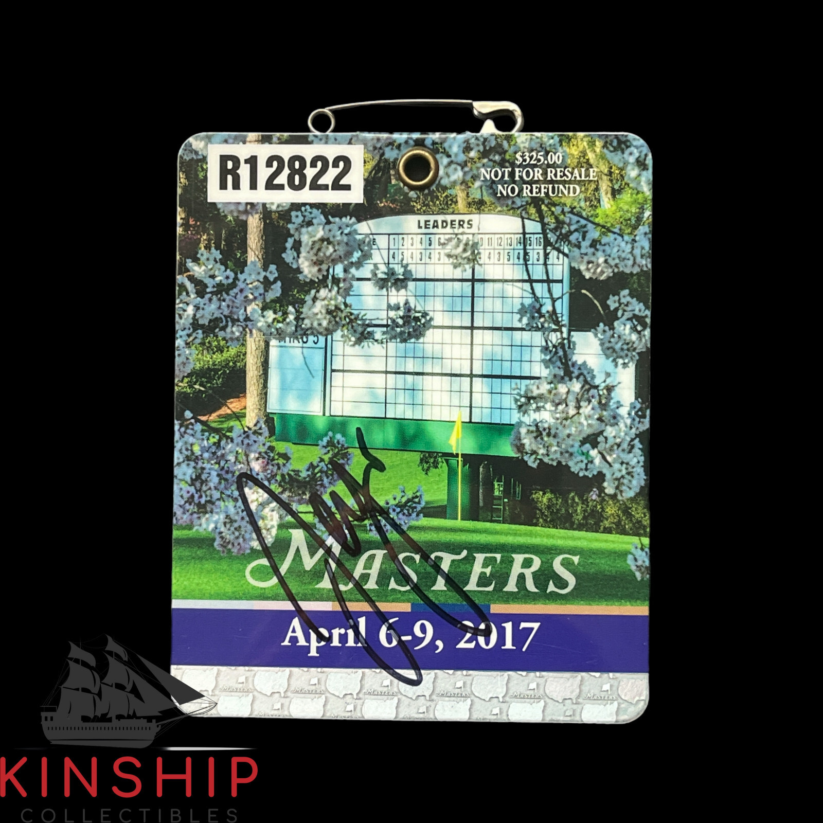 Sergio Garcia signed 2017 Masters Badge JSA COA Rare PGA LIV Golf Auto Z2180
