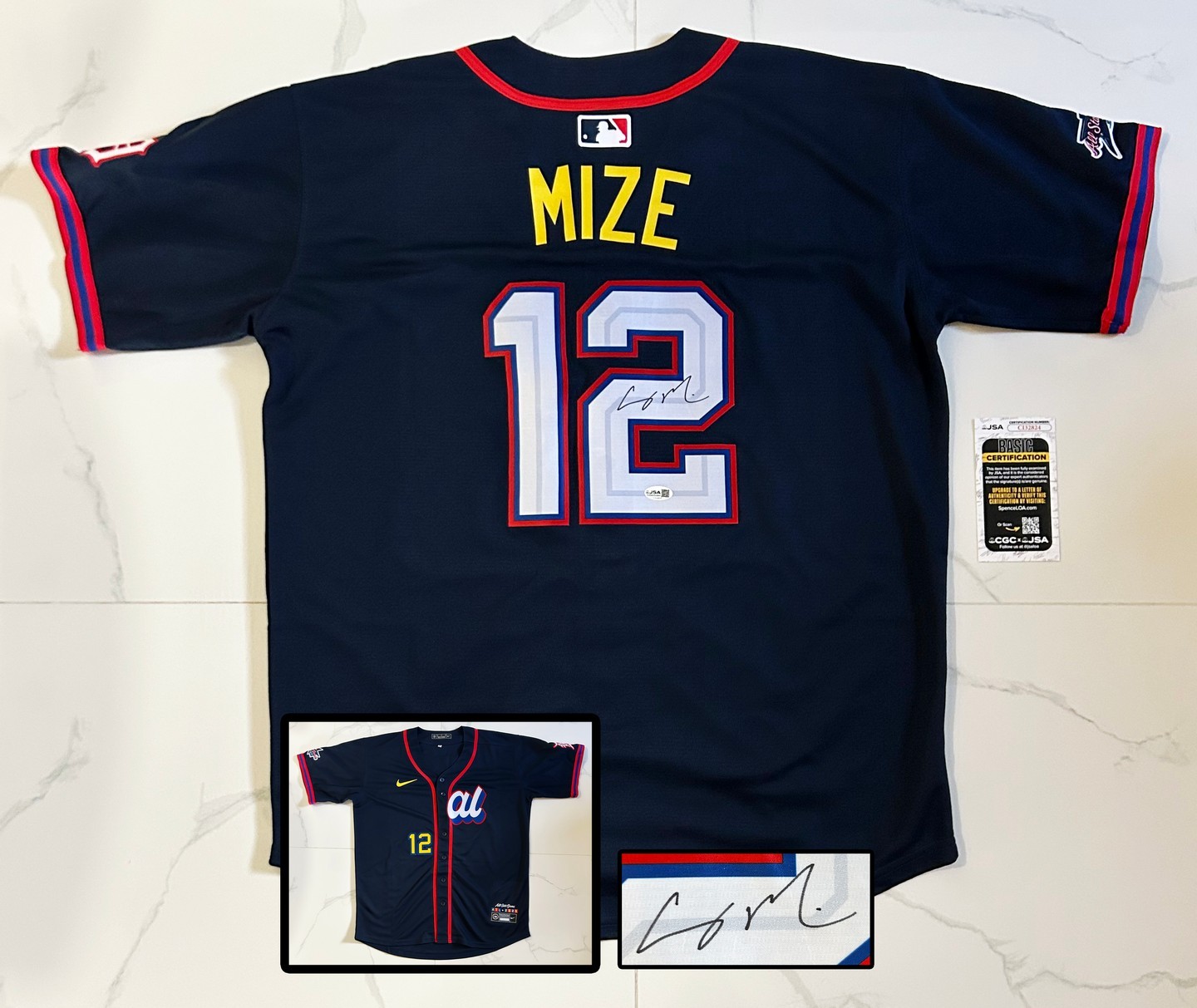 Casey Mize Signed Jersey Detroit Tigers JSA COA