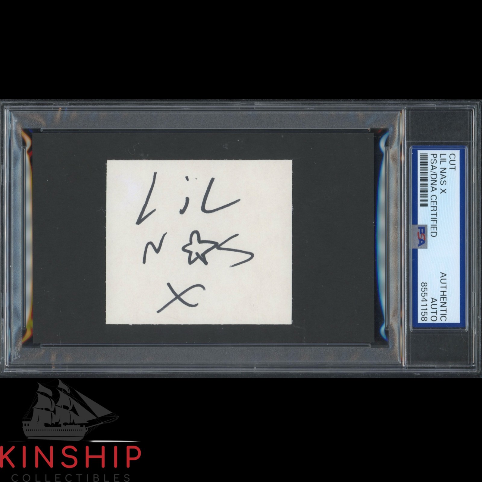 Lil Nas X signed Cut PSA DNA Slabbed Music Auto C5288
