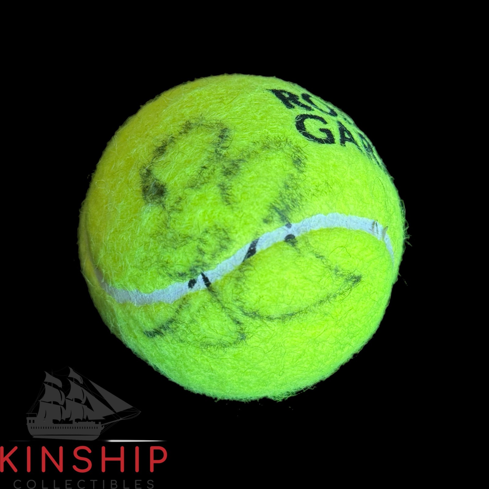 Roger Federer signed Wilson Roland Garros Tennis Ball JSA COA Bold Auto A4159