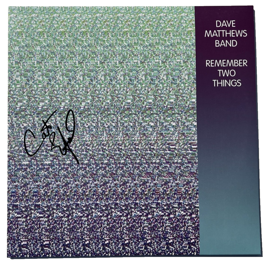 CARTER BEAUFORD SIGNED REMEMBER TWO THINGS VINYL ALBUM LP DAVE MATTHEWS BAND JSA