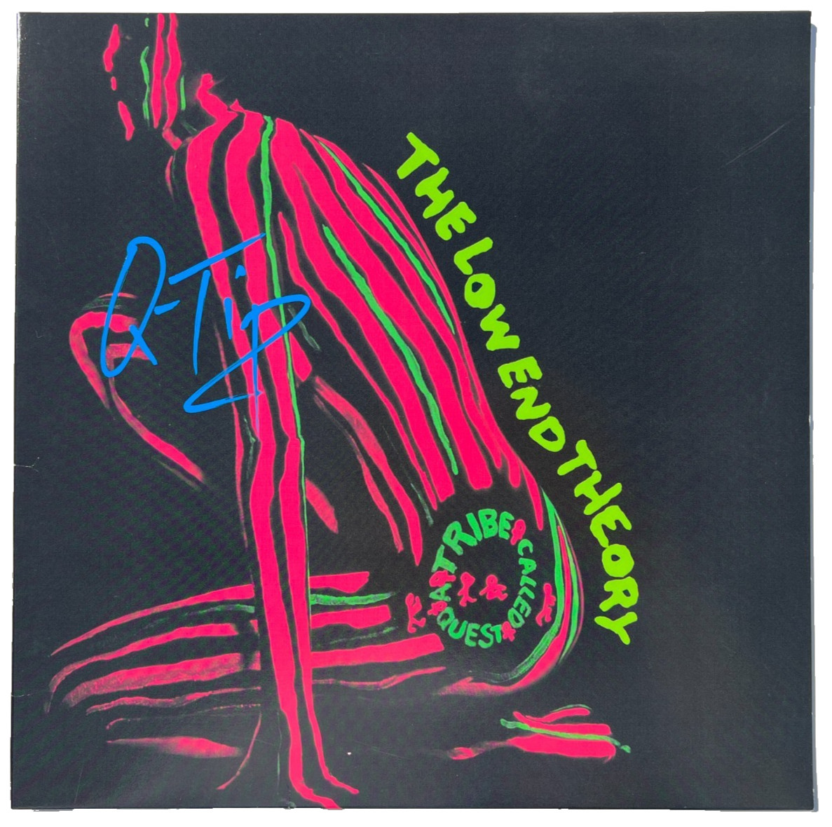 Q TIP Q-TIP SIGNED A TRIBE CALLED QUEST THE LOW END THEORY VINYL ALBUM JSA