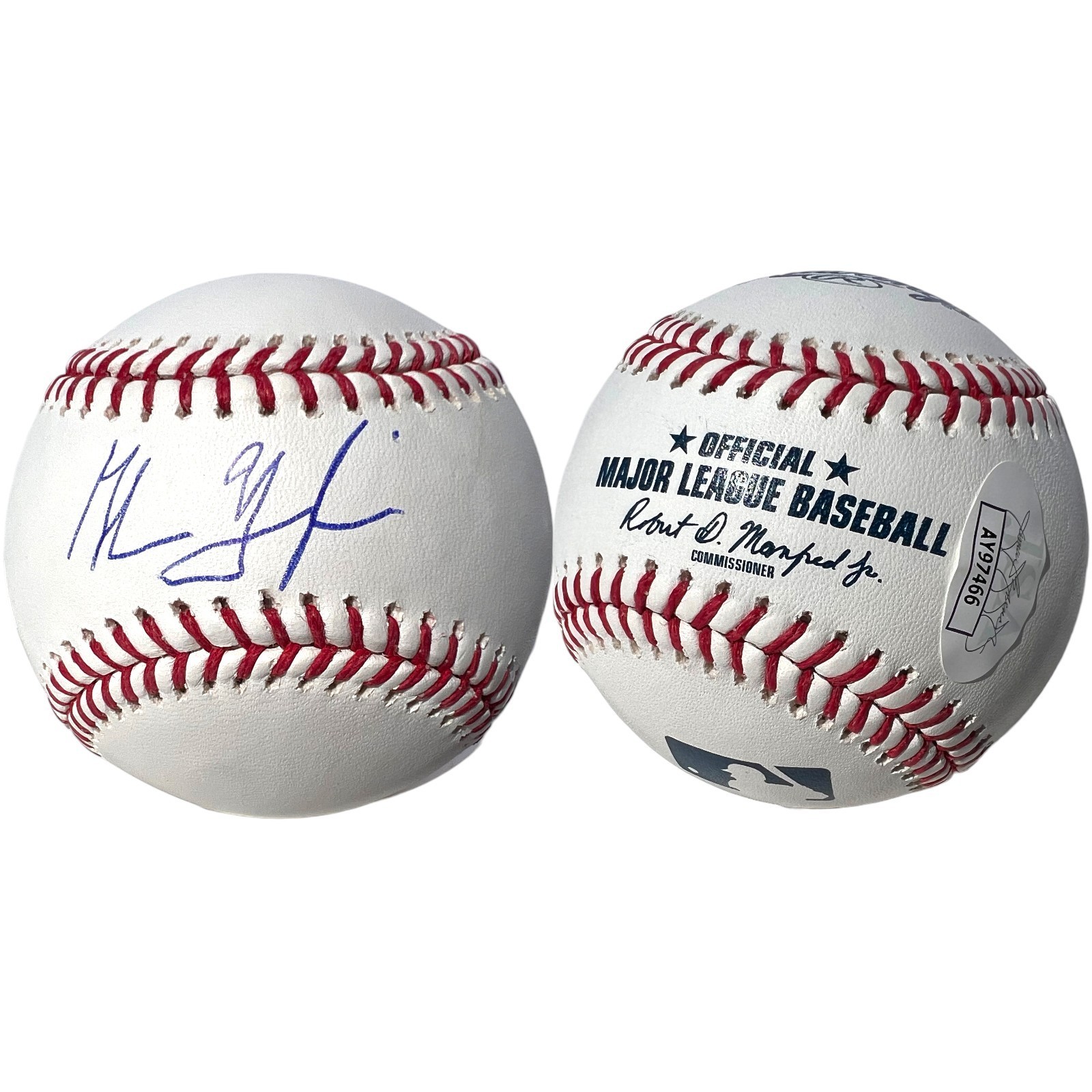 GLENN YOUNGKIN SIGNED OFFICIAL MLB BASEBALL OMLB VIRGINIA GOVERNOR JSA