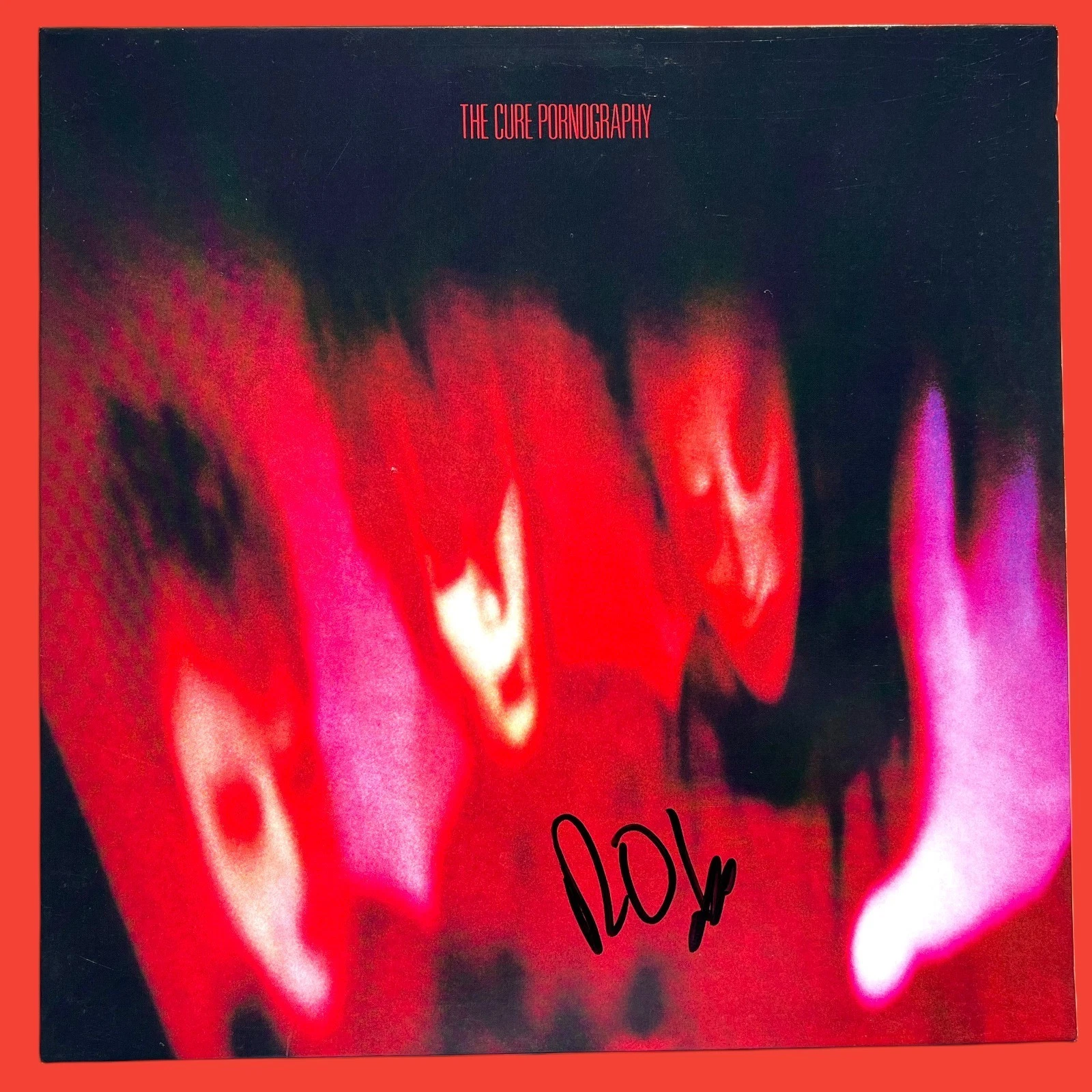 ROBERT SMITH SIGNED AUTOGRAPHED THE CURE PORNOGRAPHY VINYL ALBUM LP RECORD JSA !