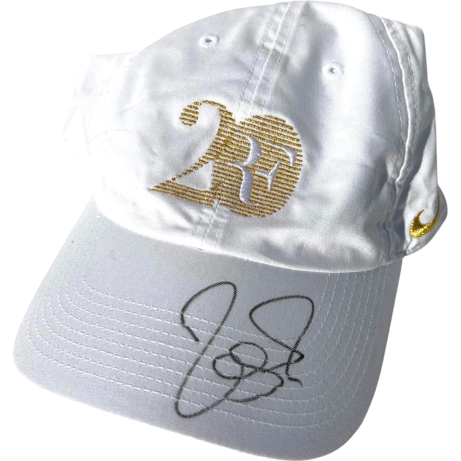 ROGER FEDERER SIGNED NIKE RF 20 TENNIS HAT WIMBLEDON US SWISS LAVER CUP JSA !