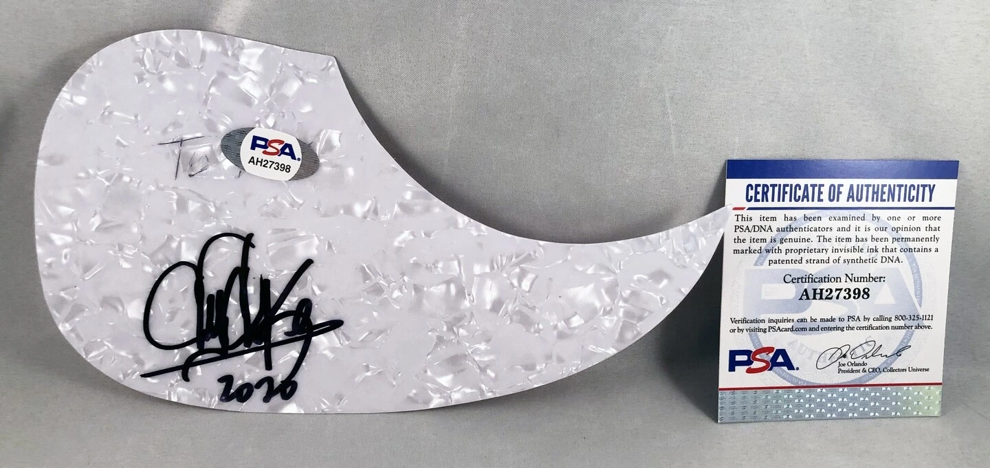 Chubby Checker Signed Acoustic PickGuard PSA/DNA COA