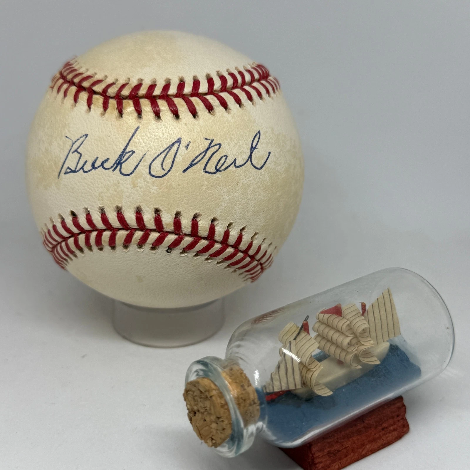 Buck O'Neil signed Rawlings ONL Baseball JSA COA Negro League HOF Auto A4177