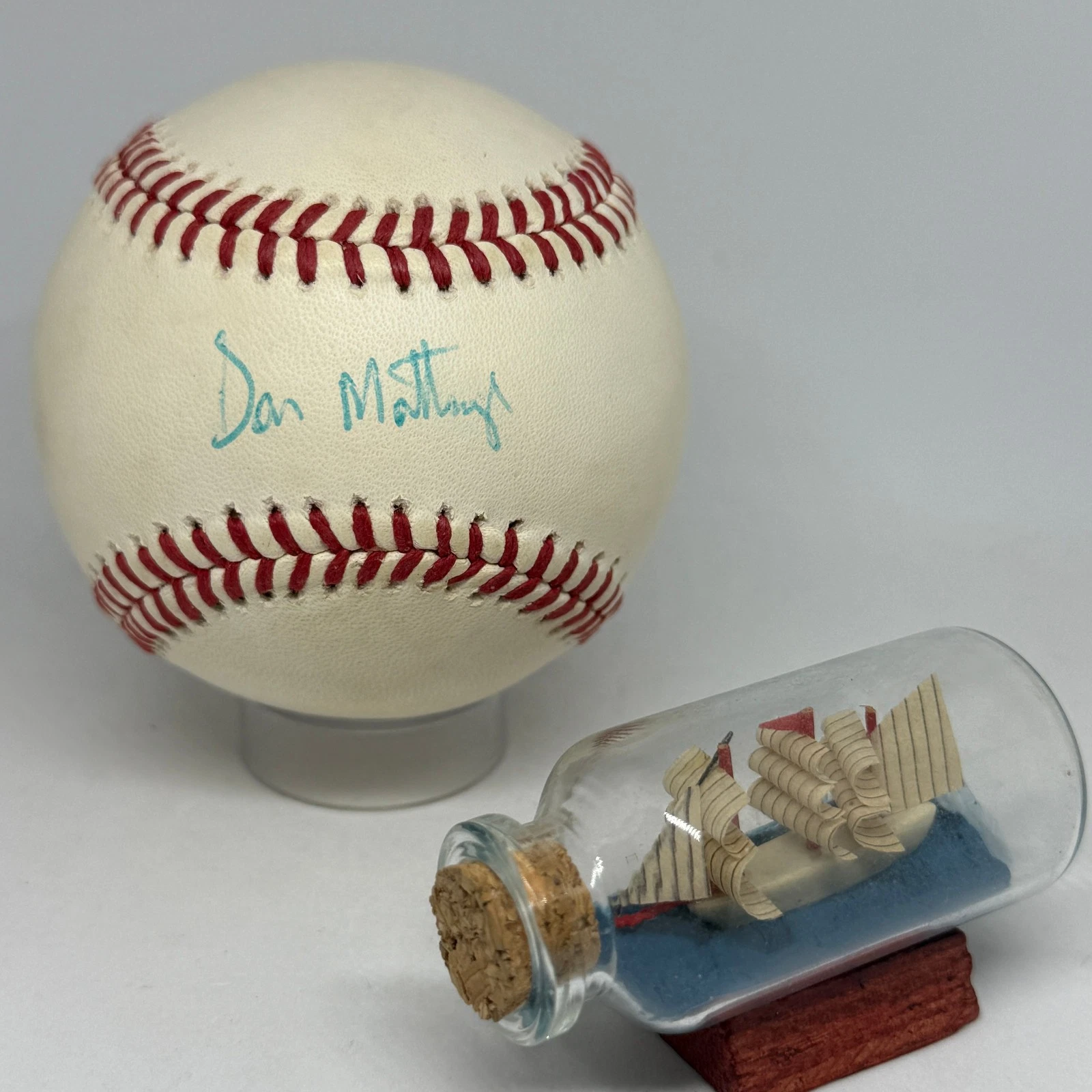 Don Mattingly signed Rawlings OAL Baseball JSA COA Yankees HOF Auto A4189