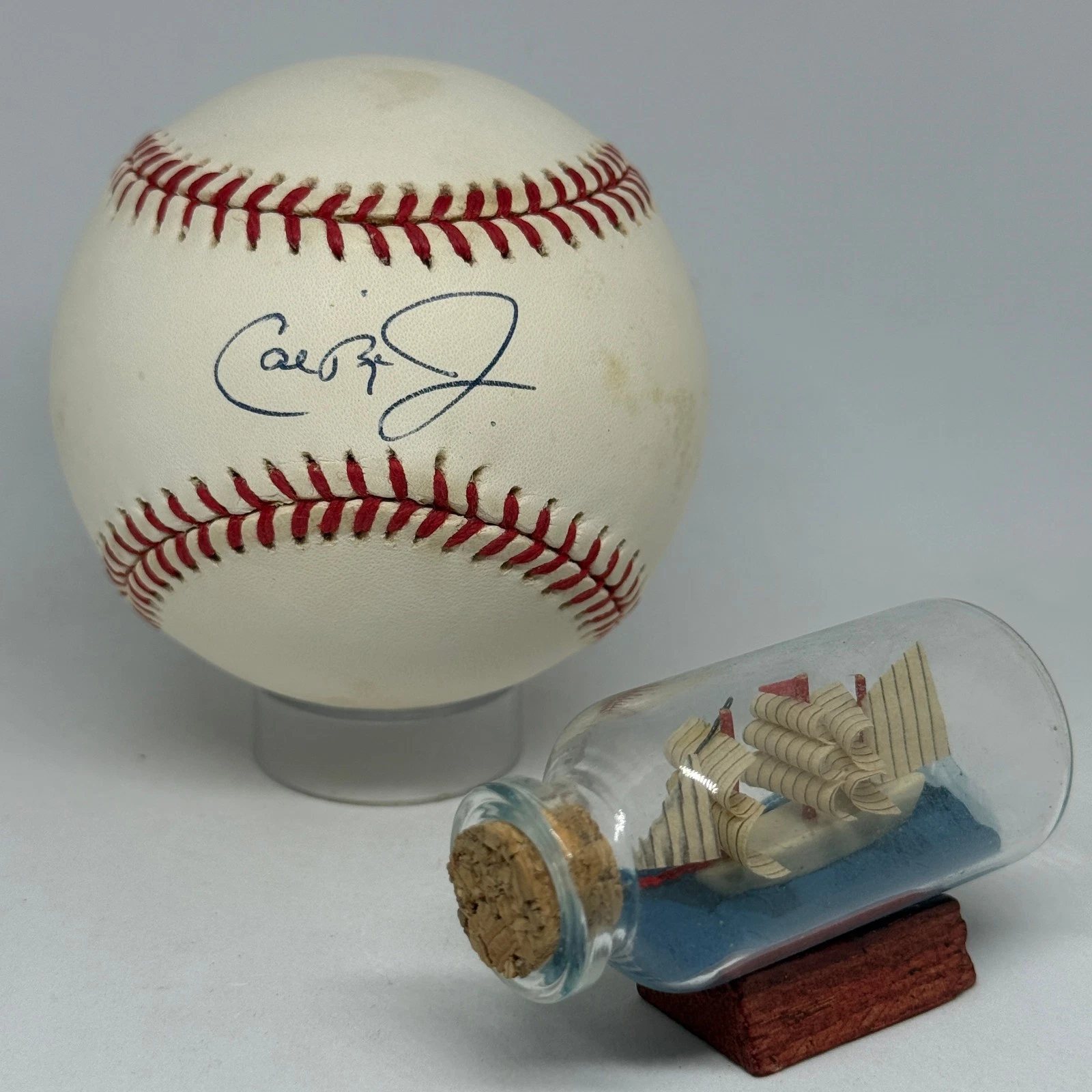 Cal Ripken Jr signed Rawlings OAL Baseball JSA COA Orioles HOF Auto A4205