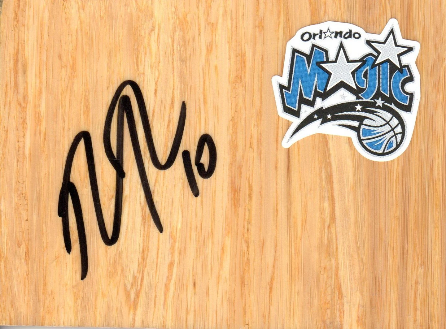 Orlando Magic Ronnie Price Signed FloorBoard COA