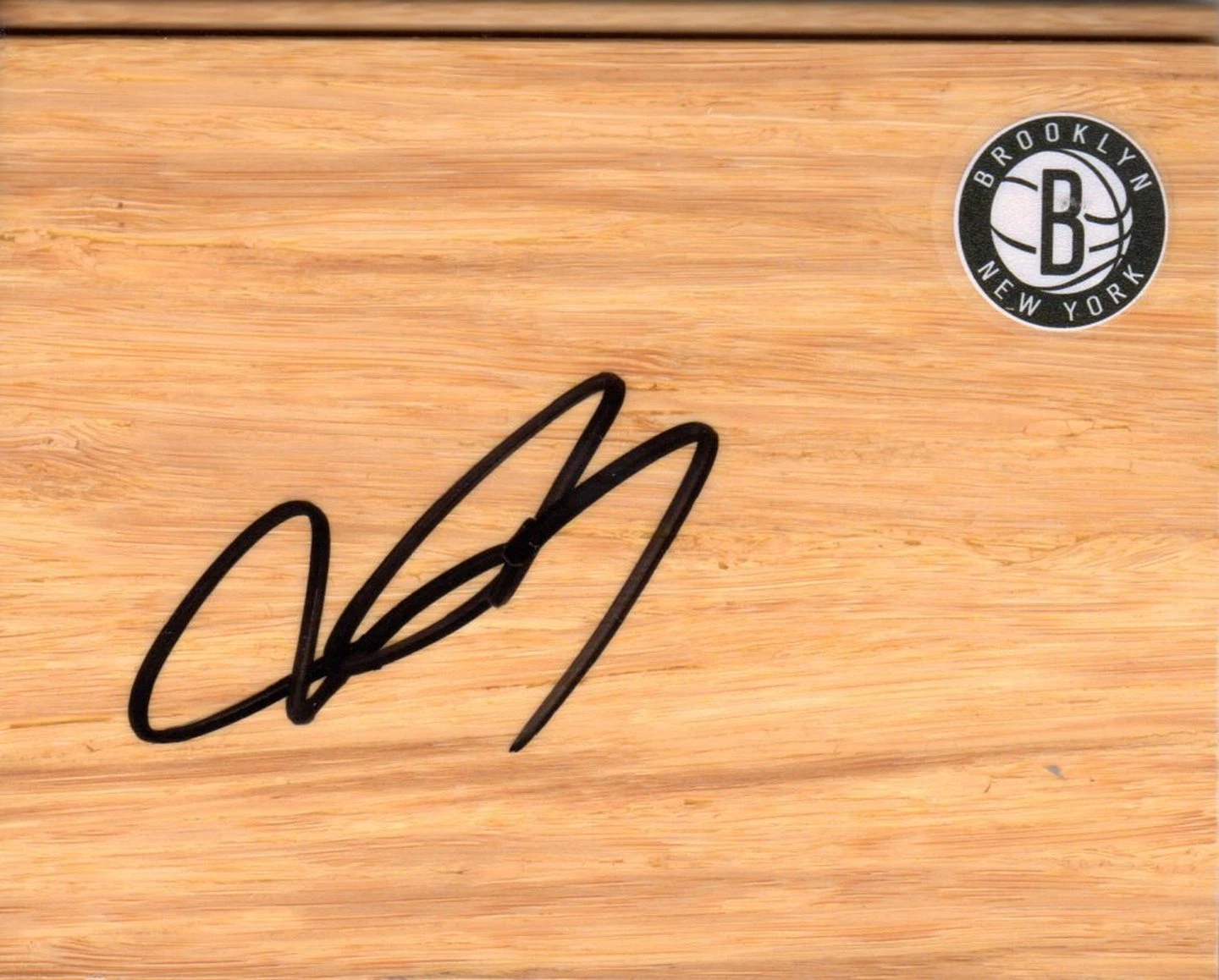 Brooklyn Nets Joe Johnson Signed FloorBoard COA