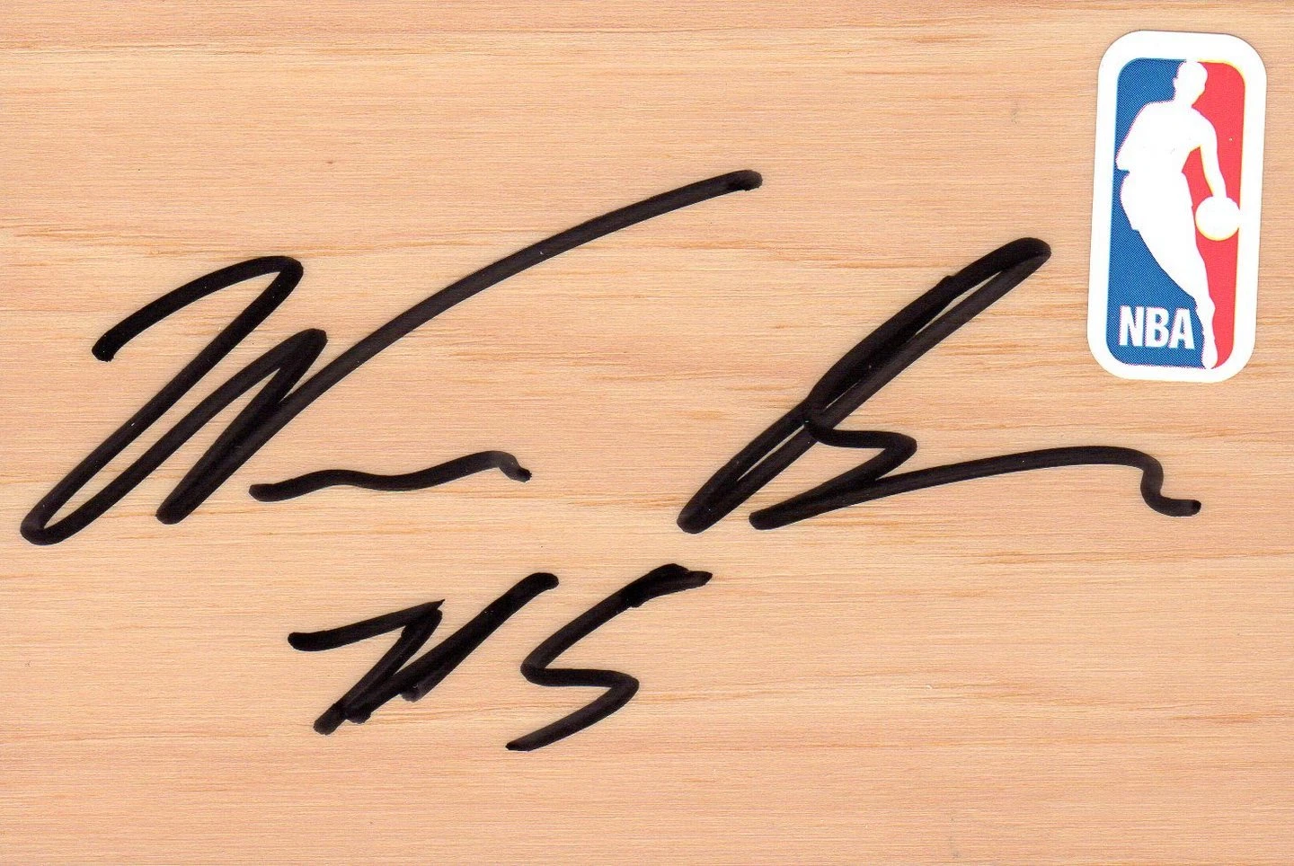 Portland Trail Blazers Will Barton Signed FloorBoard COA