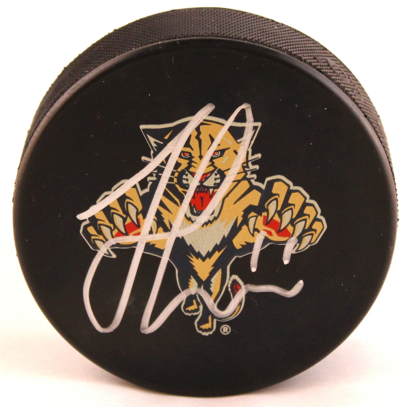 Florida Panthers Jonathan Huberdeau Signed Hockey Puck COA