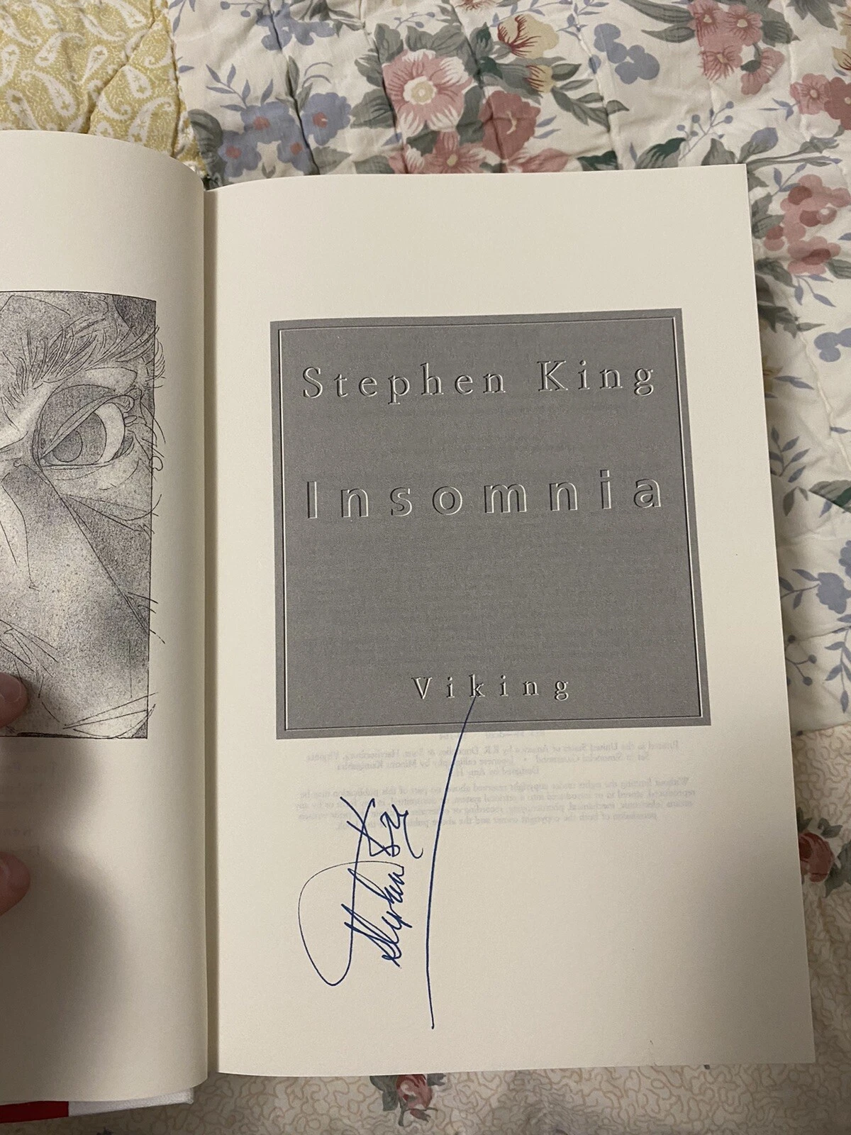 Stephen King signed autographed Insomnia Book Beckett COA Authentic