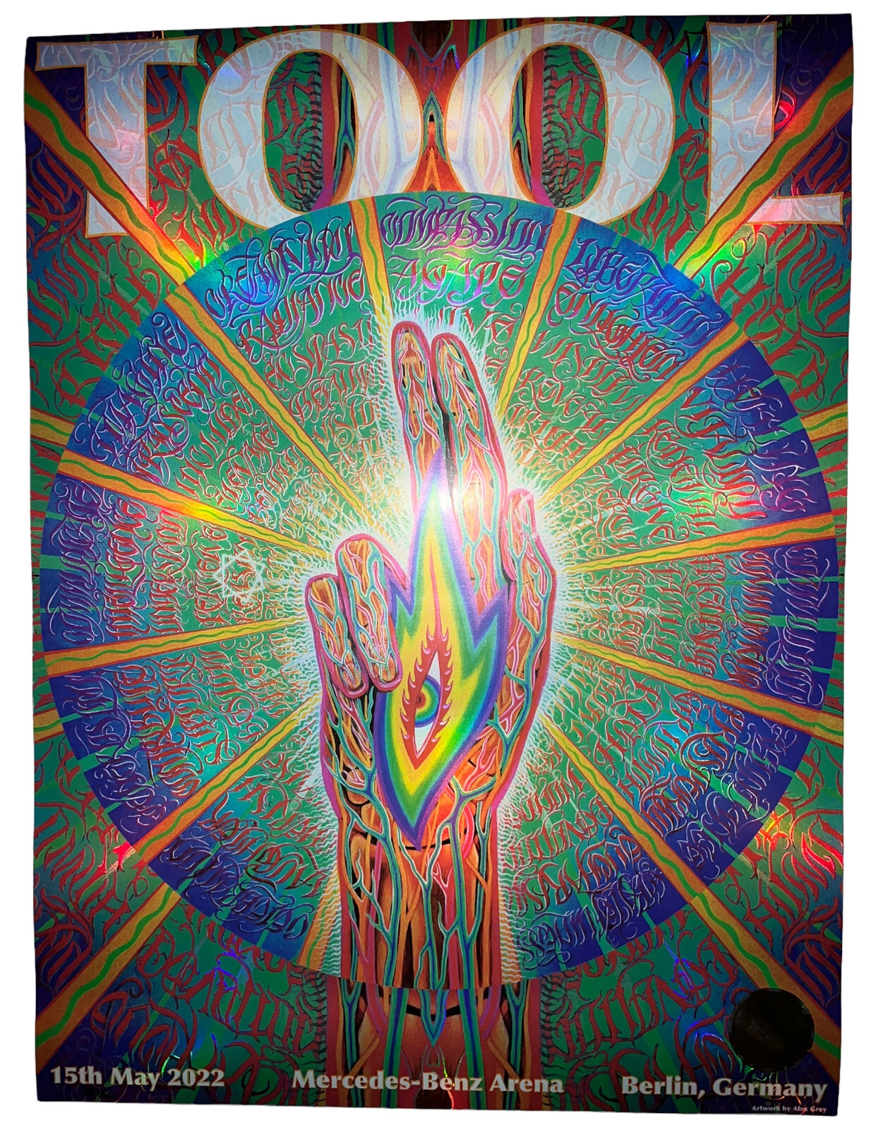 2022 TOOL BERLIN GERMANY POSTER CONCERT TOUR 5/15/22 ALEX GREY /550 !