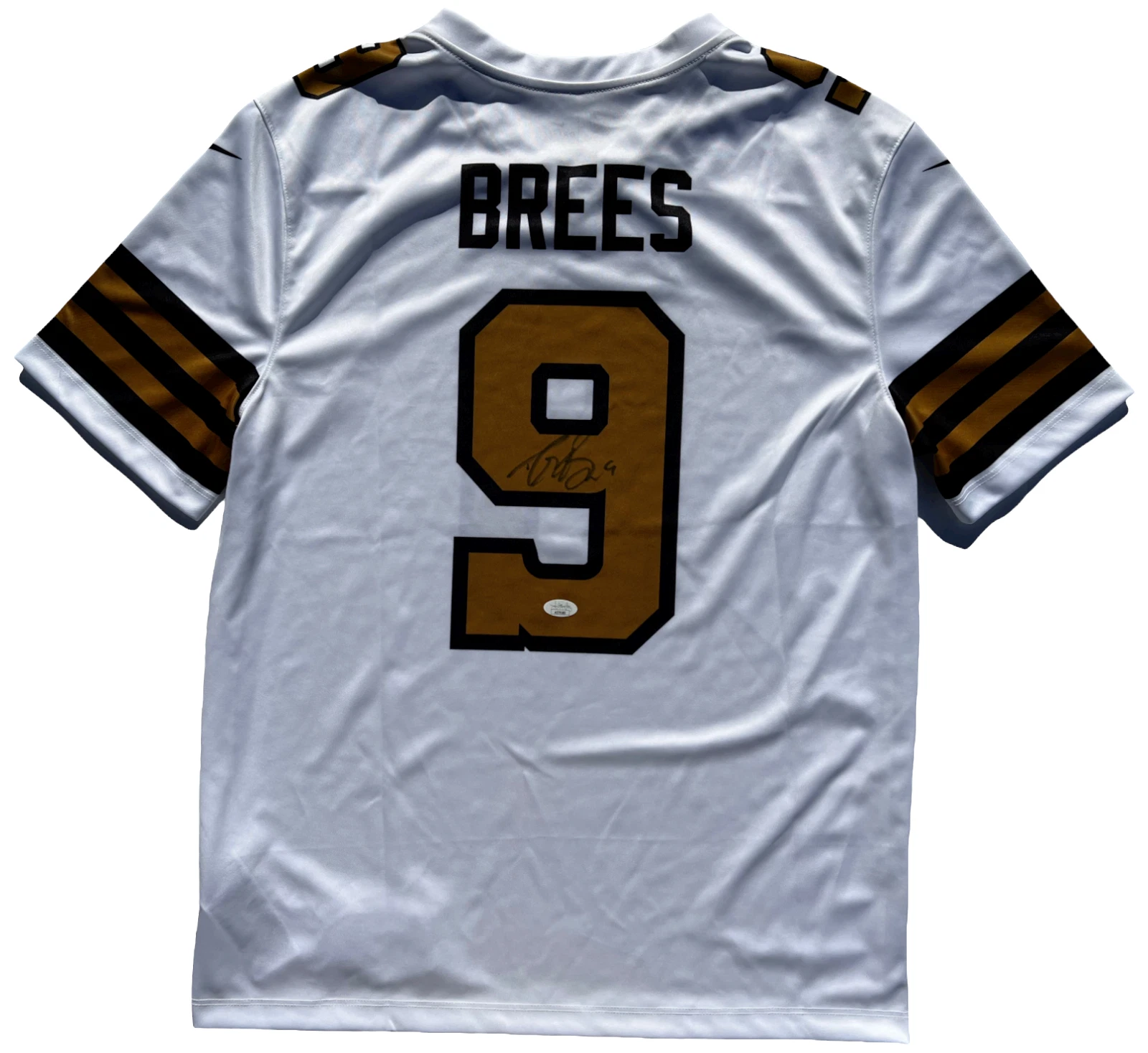 DREW BREES SIGNED AUTOGRAPHED NEW ORLEANS SAINTS NIKE FOOTBALL JERSEY JSA