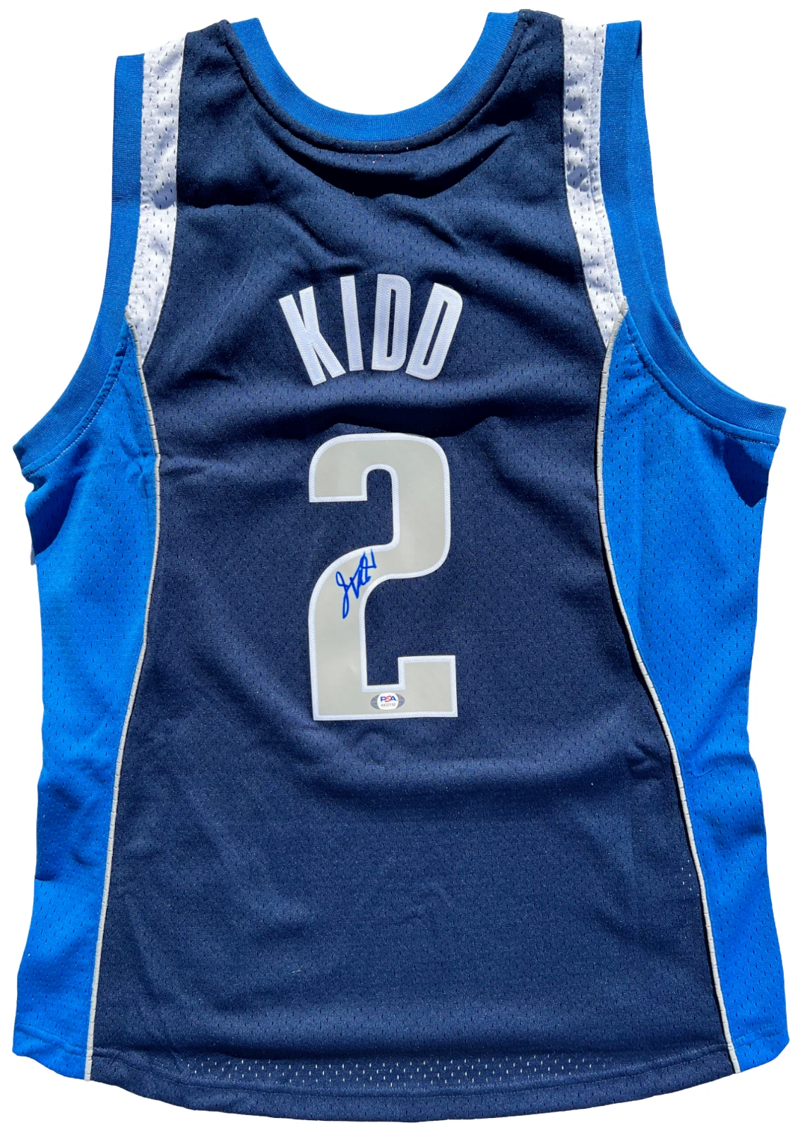 JASON KIDD SIGNED DALLAS MAVERICKS MITCHELL & NESS SWINGMAN JERSEY AUTO PSA/DNA