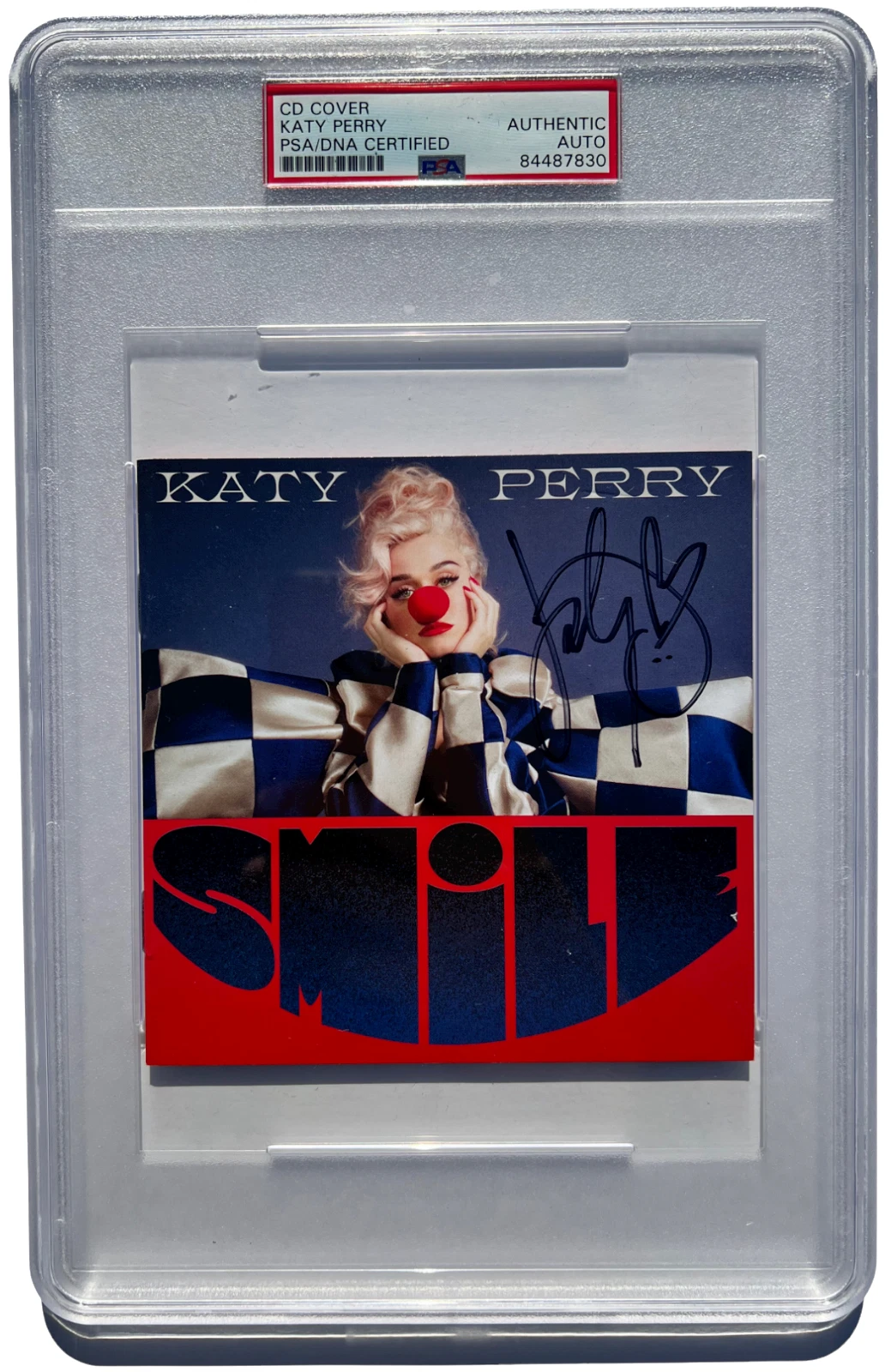 KATY PERRY SIGNED AUTOGRAPHED SMILE CD COVER ALBUM PSA/DNA