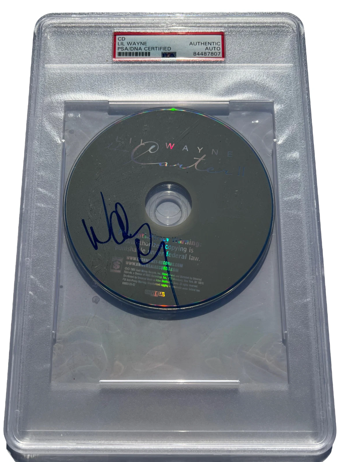 LIL WAYNE SIGNED AUTOGRAPHED THE THA CARTER 2 CD DISC ALBUM WEEZY YMCMB PSA/DNA