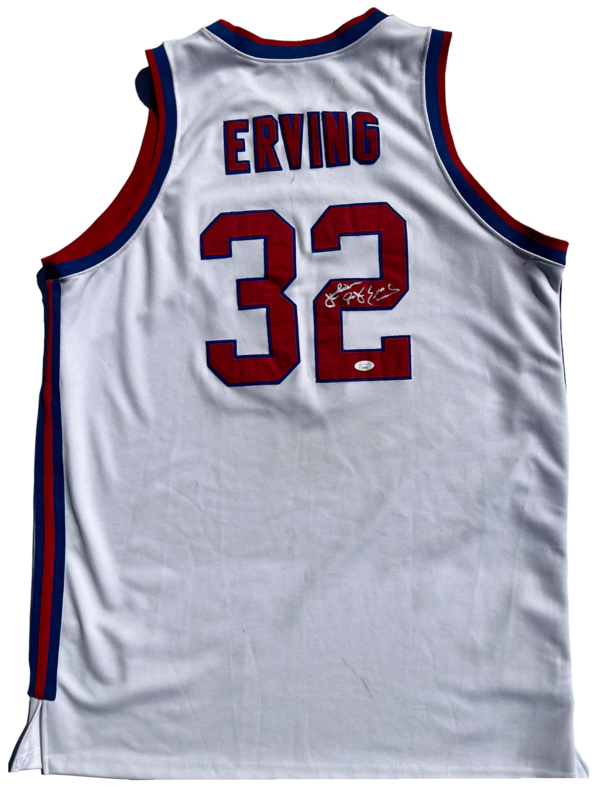 JULIUS ERVING SIGNED 1972 VIRGINIA SQUIRES MITCHELL & NESS JERSEY DR. J JSA