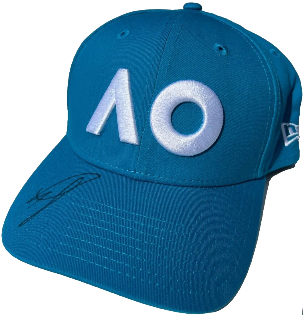 JANNIK SINNER SIGNED AUSTRALIAN OPEN TENNIS HAT CAP WIMBLEDON FRENCH US AO JSA
