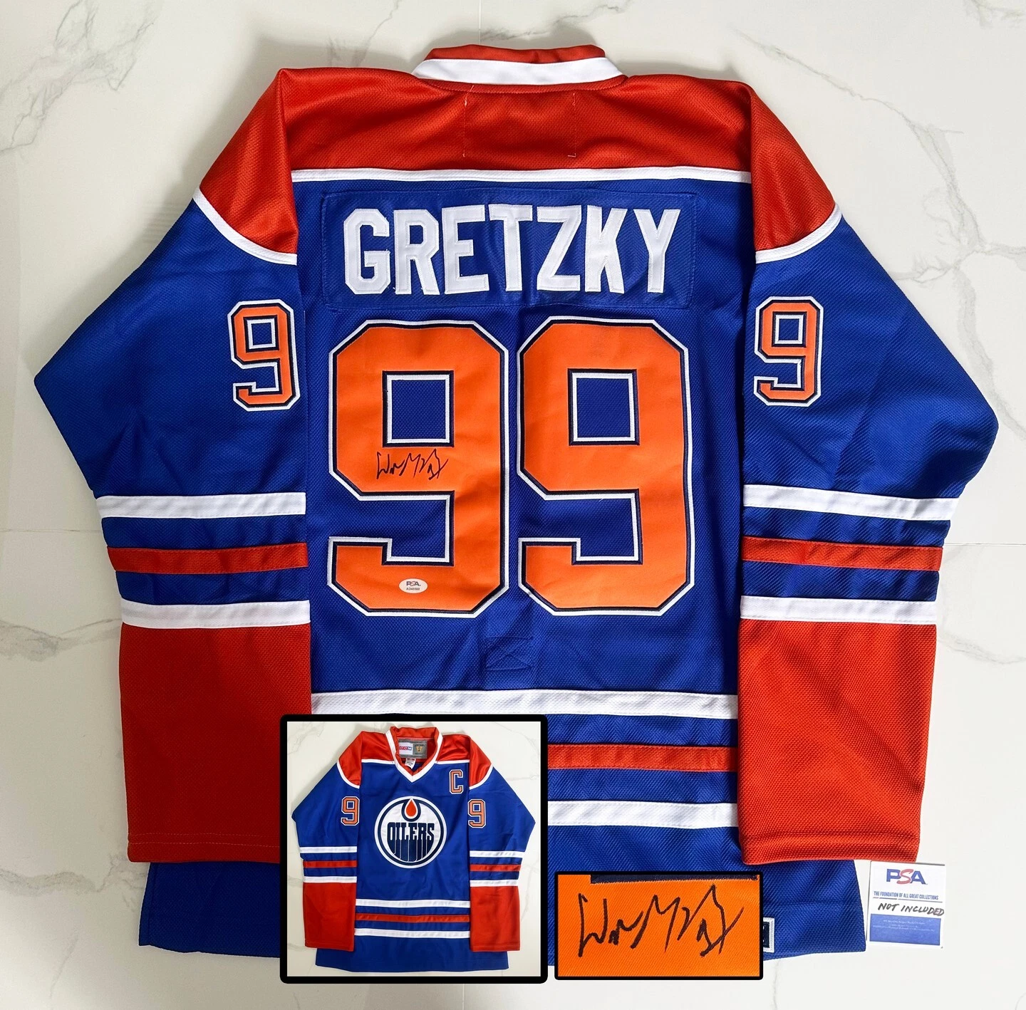 Wayne Gretzky Signed Jersey Edmonton Oilers PSA/DNA COA