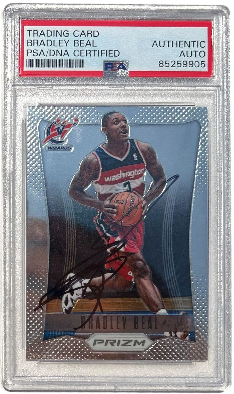 BRADLEY BEAL SIGNED 2012 PANINI PRIZM ROOKIE CARD AUTO RC SUNS #238 PSA DNA