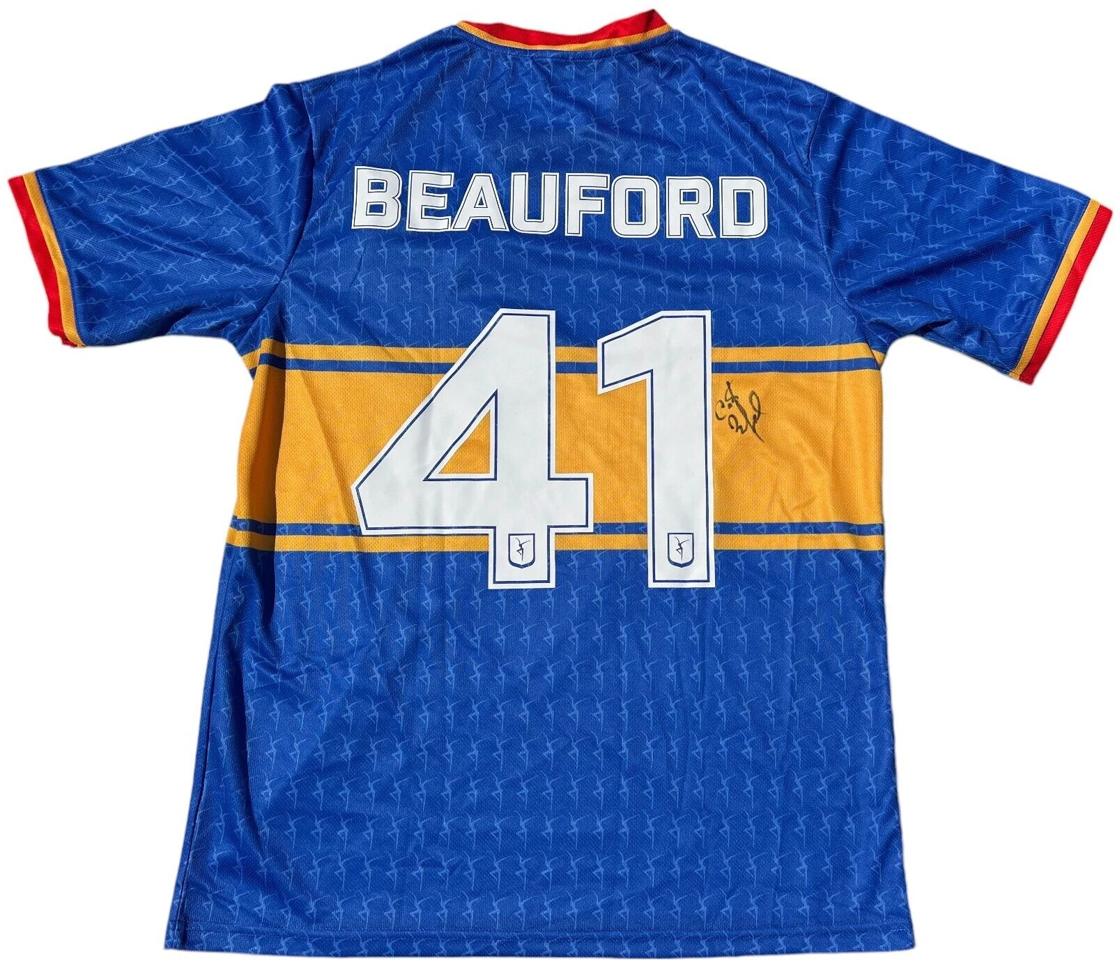 CARTER BEAUFORD SIGNED DAVE MATTHEWS BAND DMB SOCCER JERSEY DRUMMER JSA