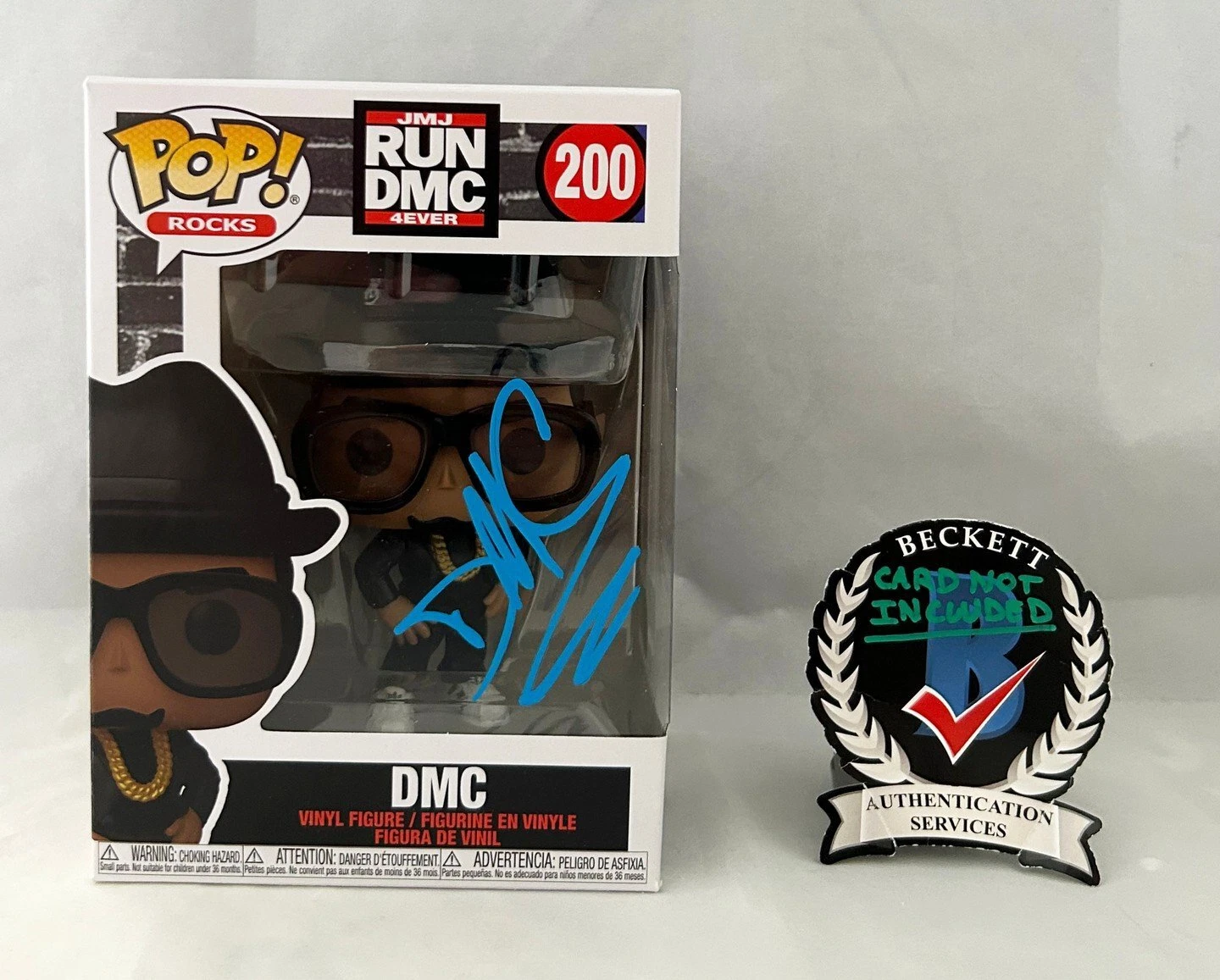 DMC Darryl McDaniels Signed Funko Run DMC Beckett BAS COA
